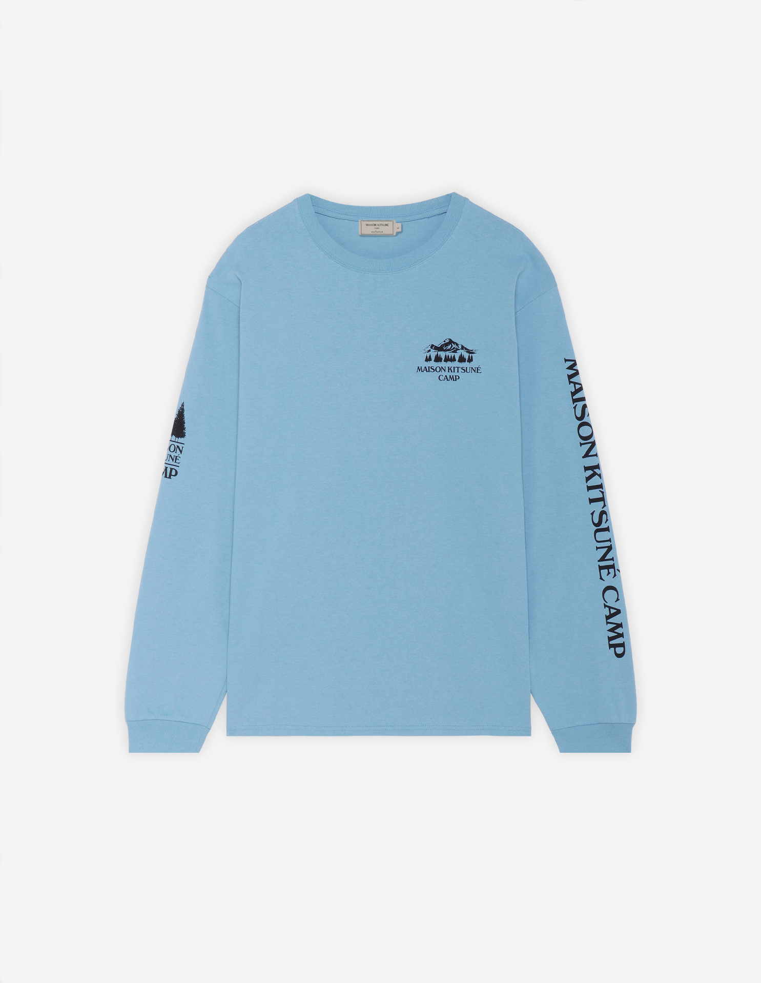 メゾン キツネ キャンプ マルチ プリント LS Tシャツ