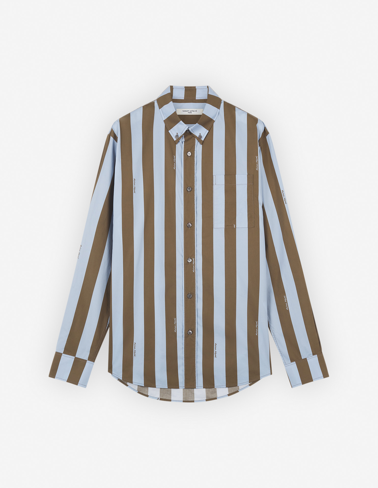 BD CASUAL SHIRT WITH CHEST POCKET IN RUGBY STRIPES