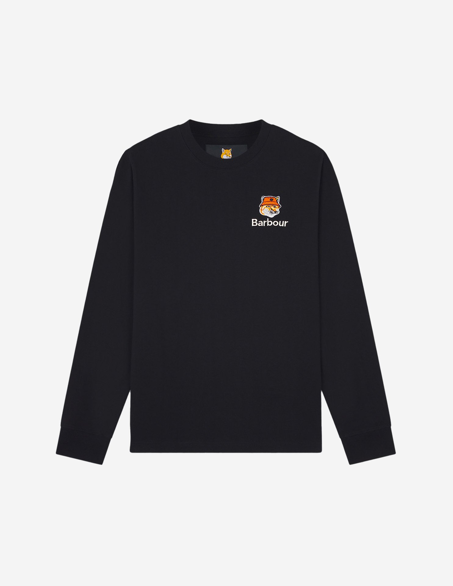 メゾン キツネ X BARBOUR フォックスヘッド ロングスリーブ Tシャツ