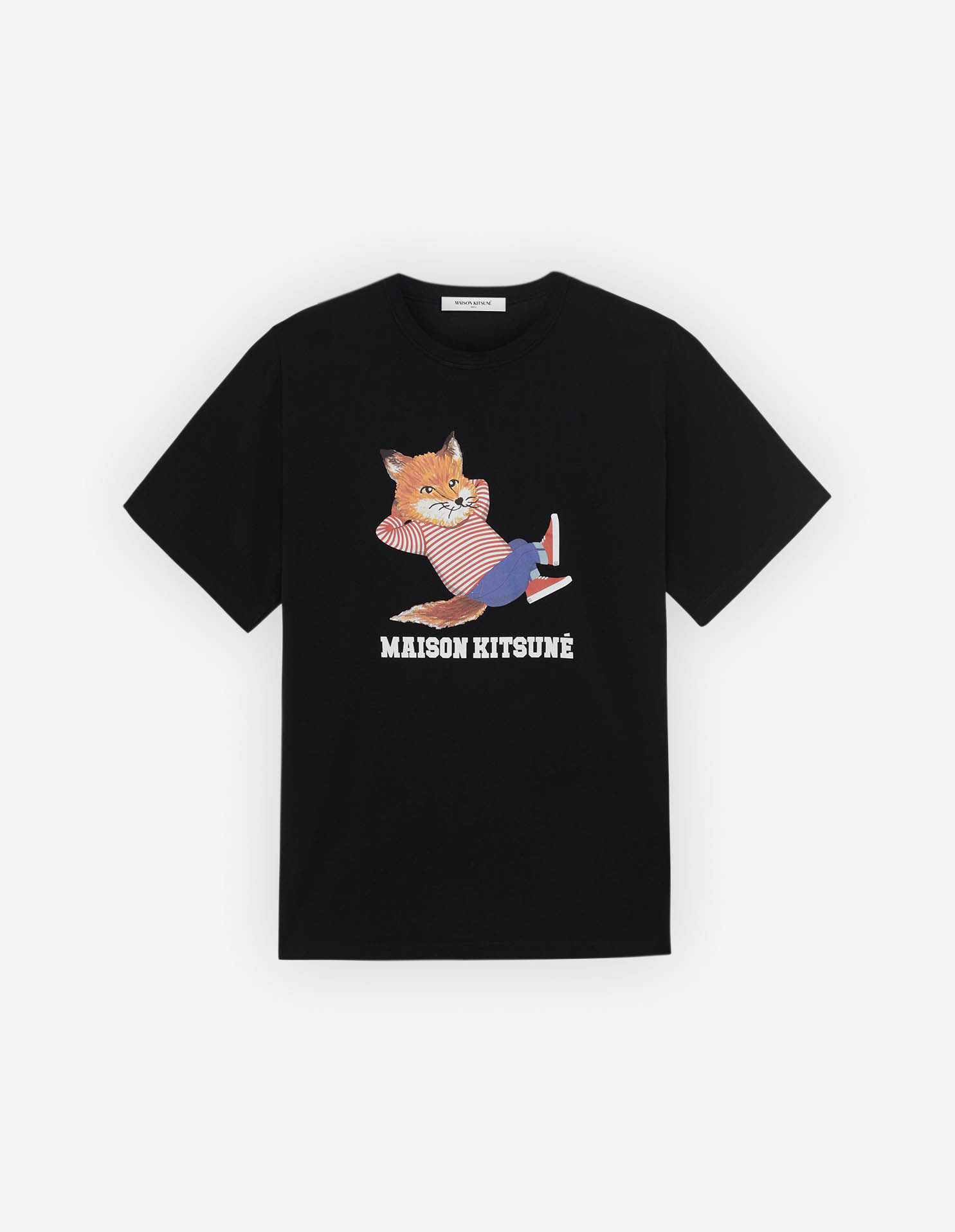 FRENCHIE DRESSED FOX PRINT CLASSIC TEE-SHIRT