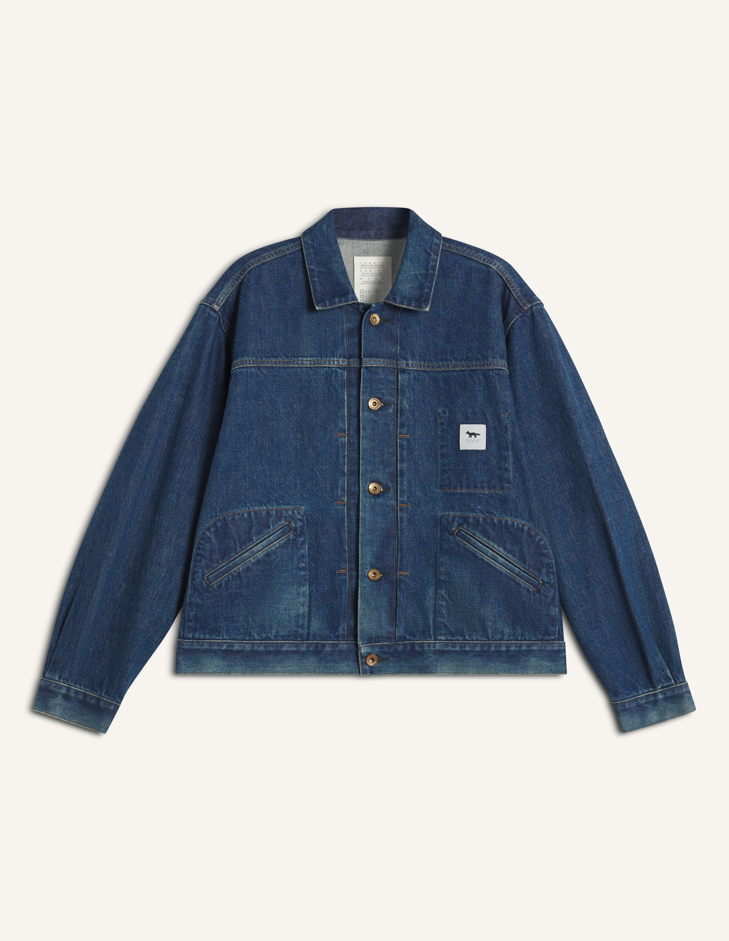 新品、未使用　メゾンキツネ　ジャケット アウトレット】MAISON KITSUNE メゾンキツネ デニムジャケット/TRUCKER