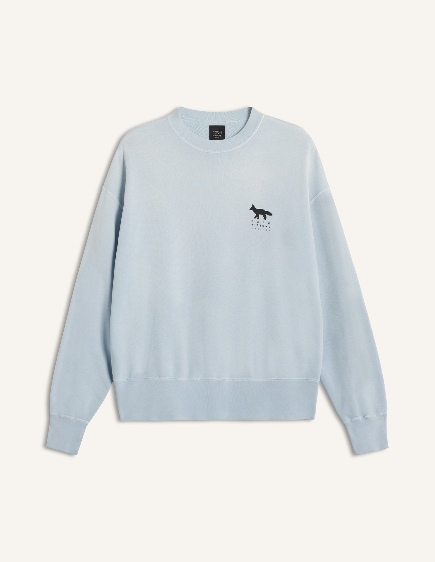 MK x KURO SUNFADED フォックス スウェットシャツ | Maison Kitsuné