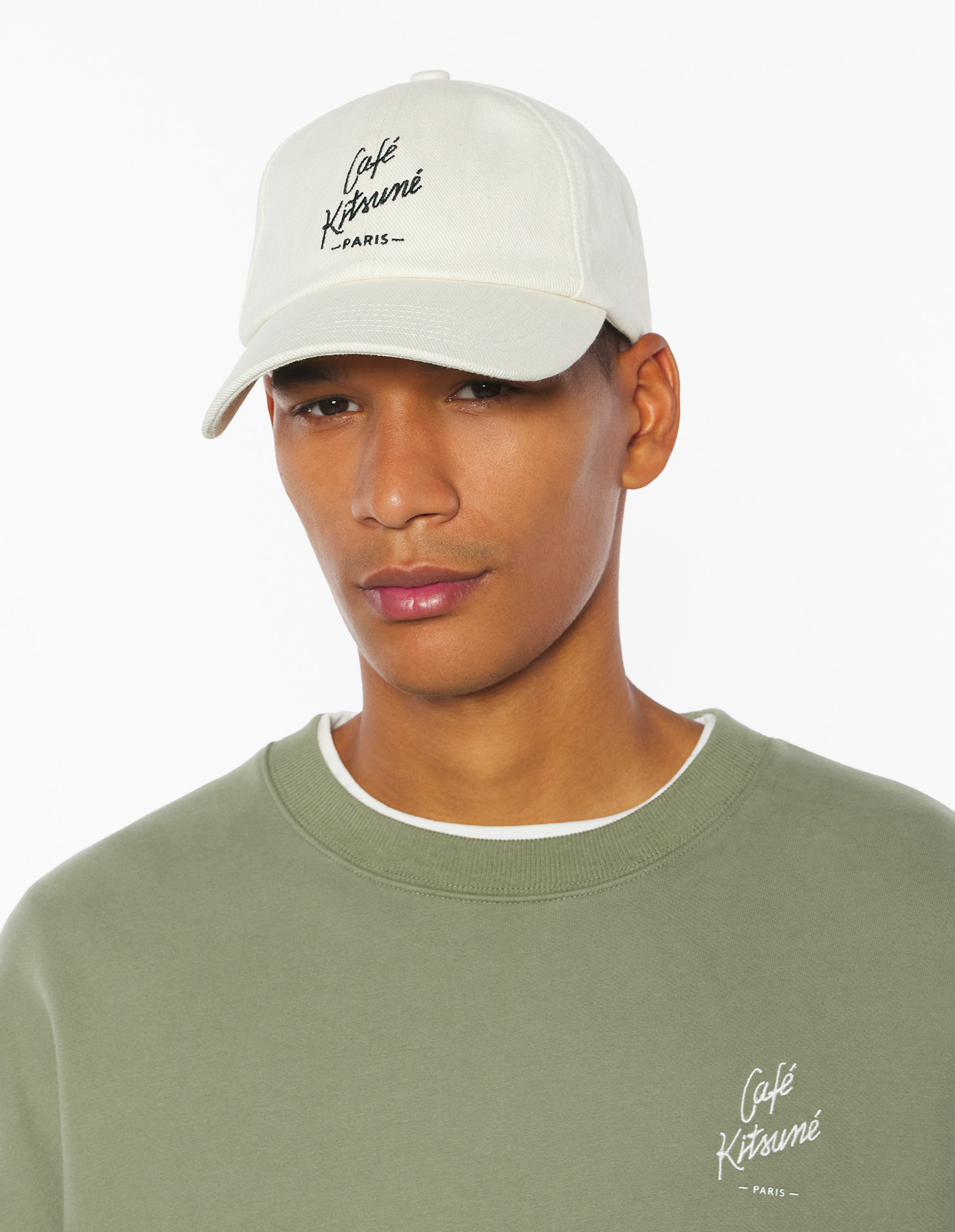 帽子 CAFE KITSUNE 6P CAP カフェ キツネ 6P キャップ | Maison Kitsuné