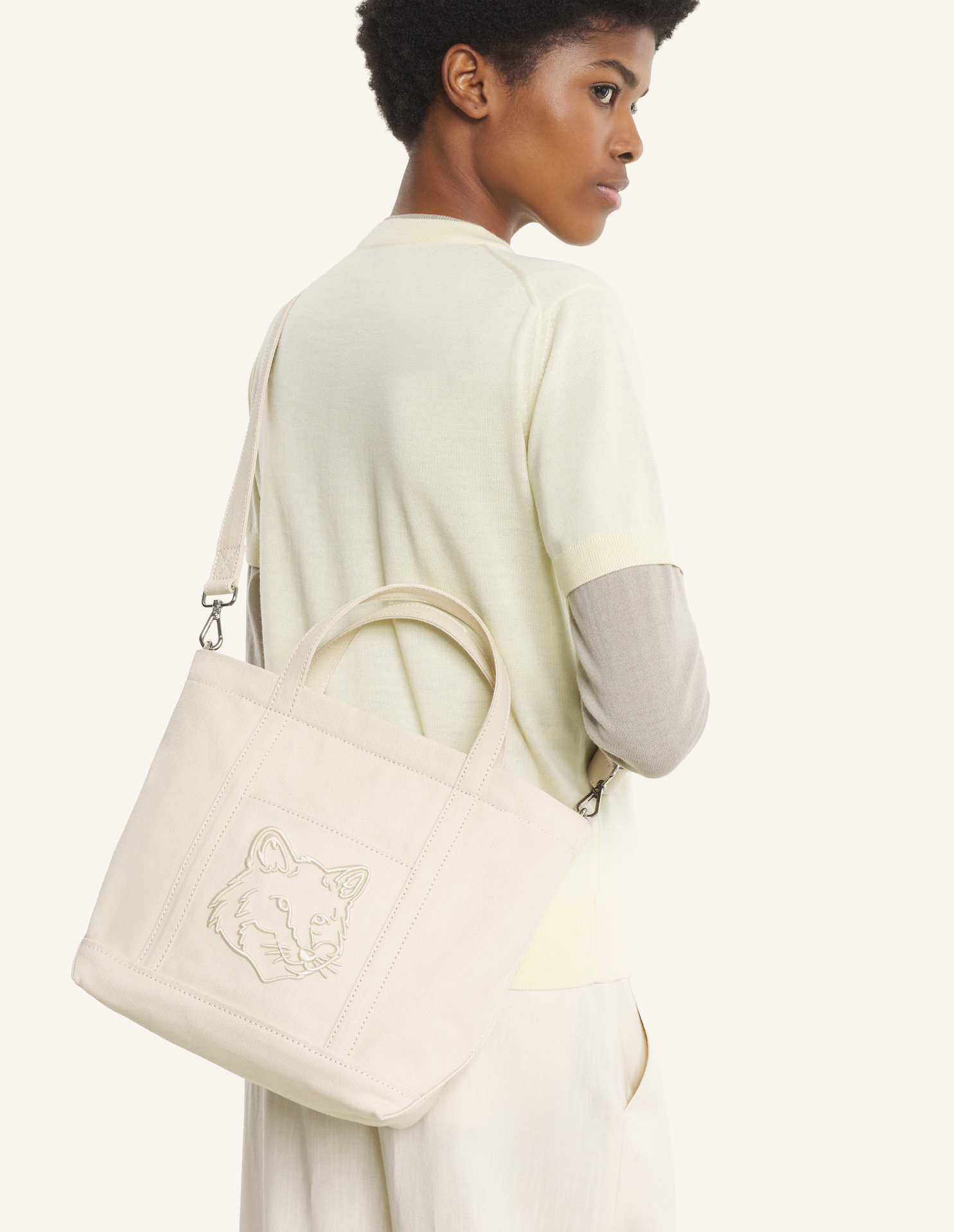 FOX HEAD SMALL TOTE | Maison Kitsuné