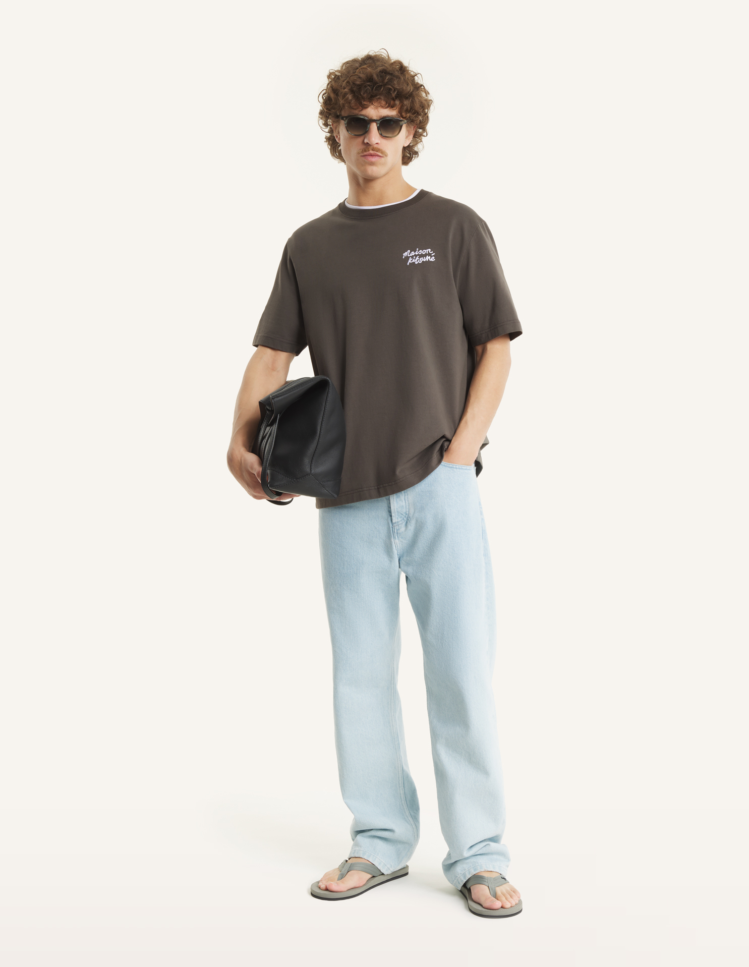 MAISON KITSUNE HANDWRITING COMFORT TEE-SHIRT | Maison Kitsuné