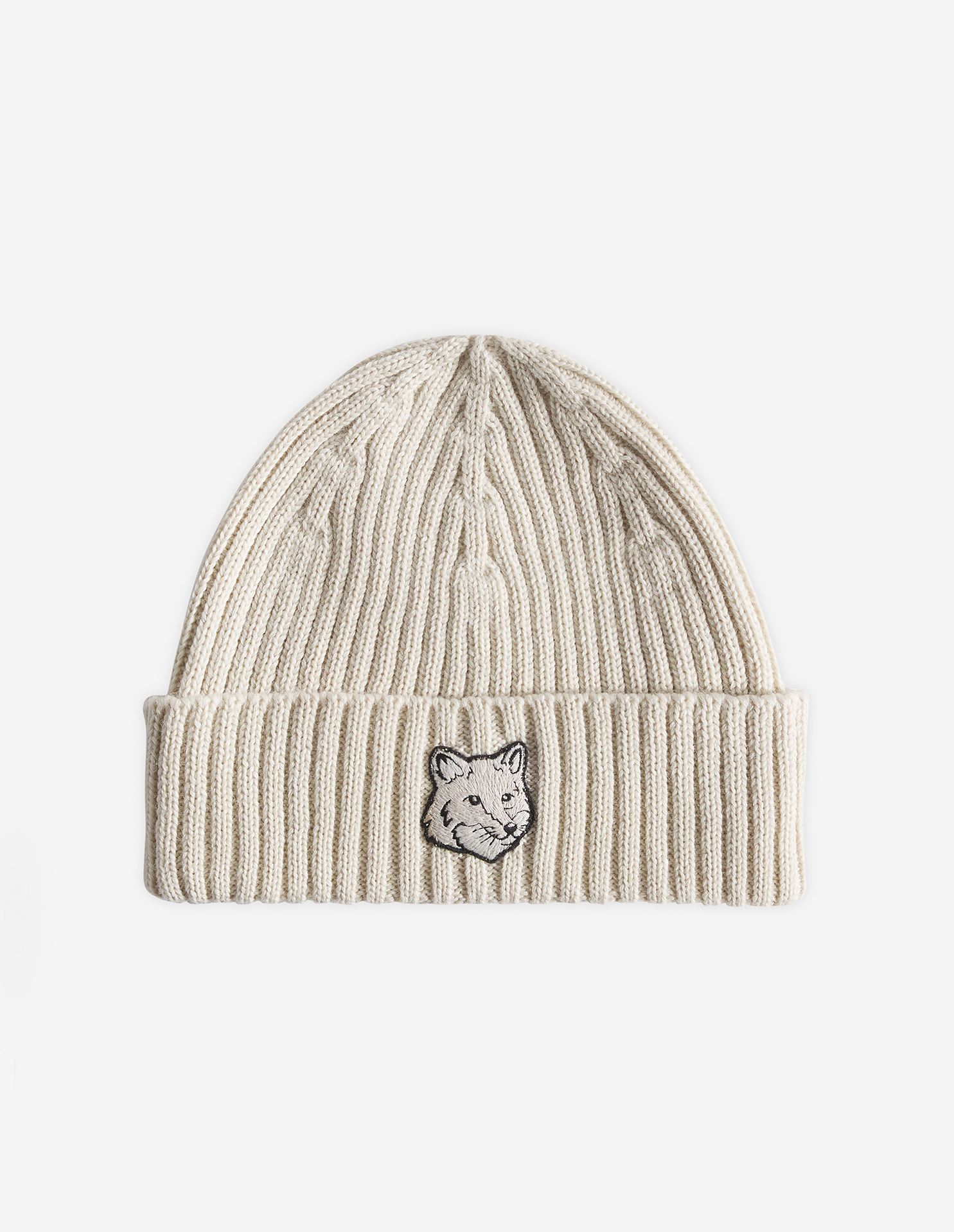帽子 Maison Kitsune Chillax Fox Patch Beanie FOX HEAD BEANIE | Maison Kitsuné