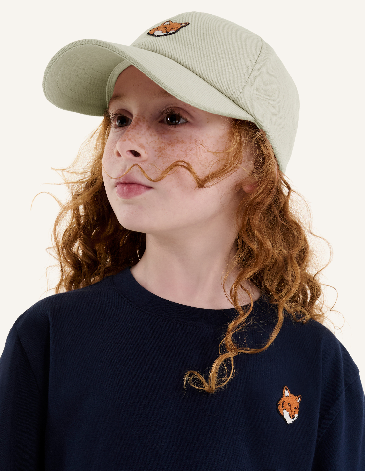 FOX HEAD KID 6P CAP | Maison Kitsuné