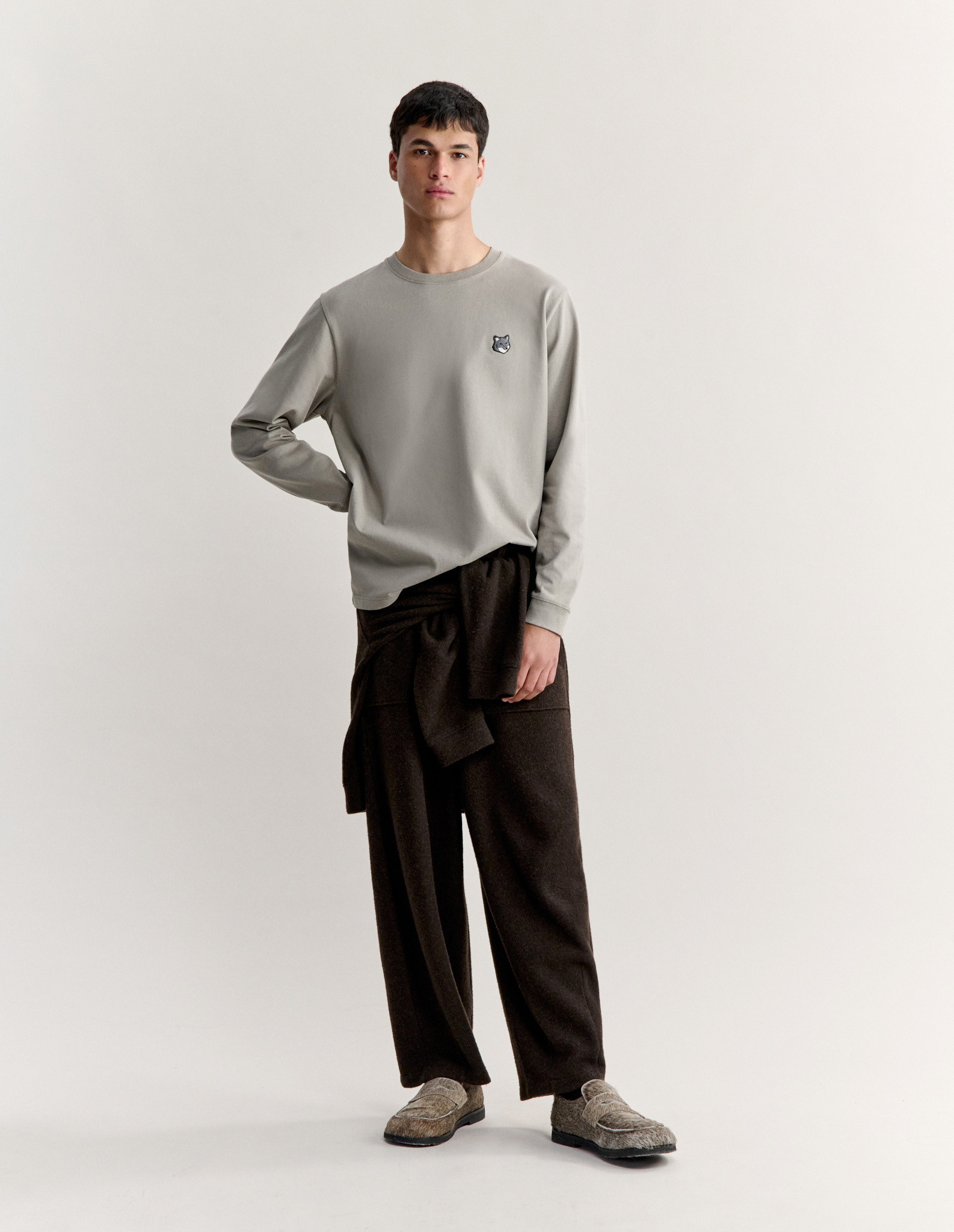 フォックスヘッド コンフォート ロングスリーブ Tシャツ | Maison Kitsuné