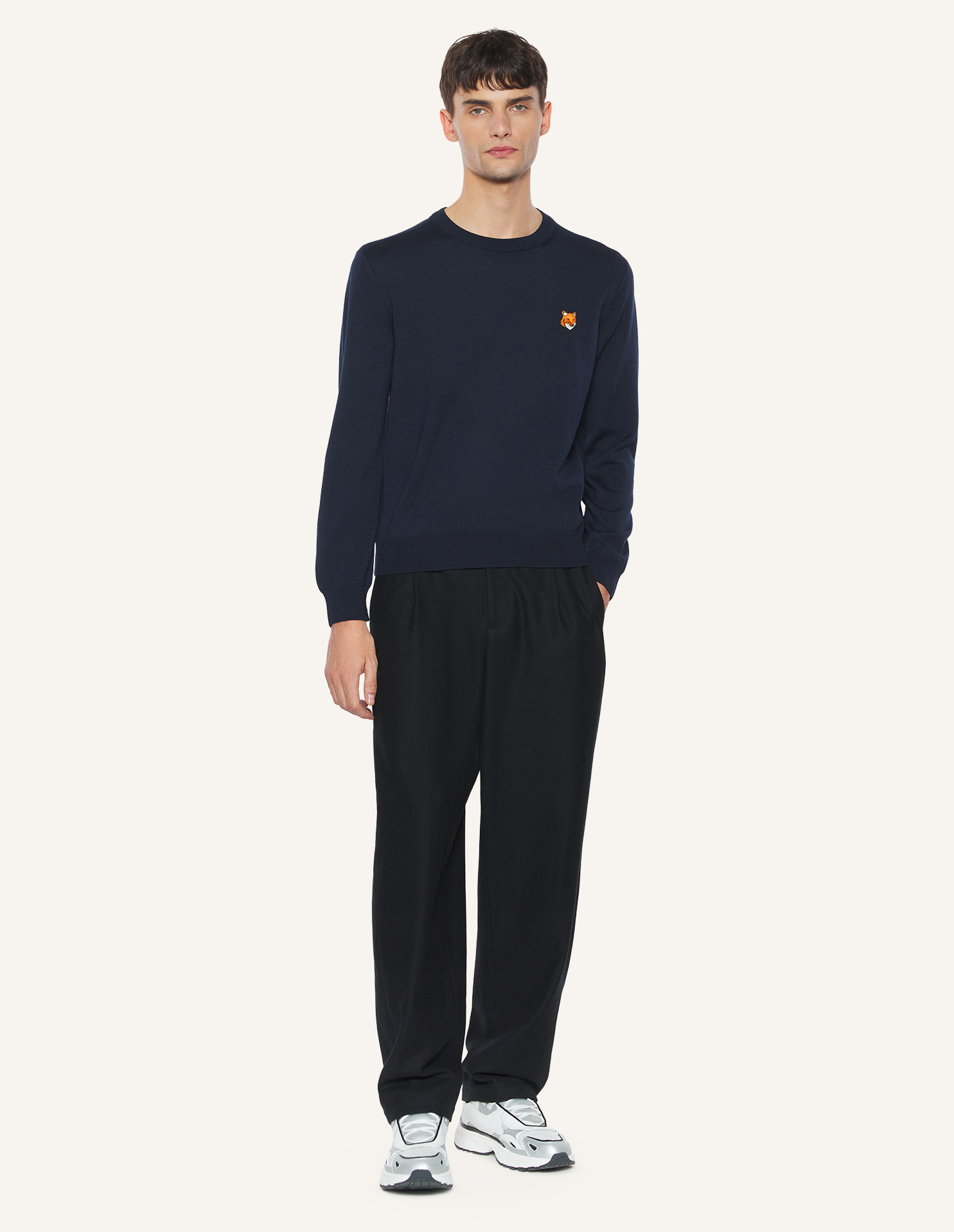 フォックスヘッド メリノ レギュラー ジャンパー | Maison Kitsuné