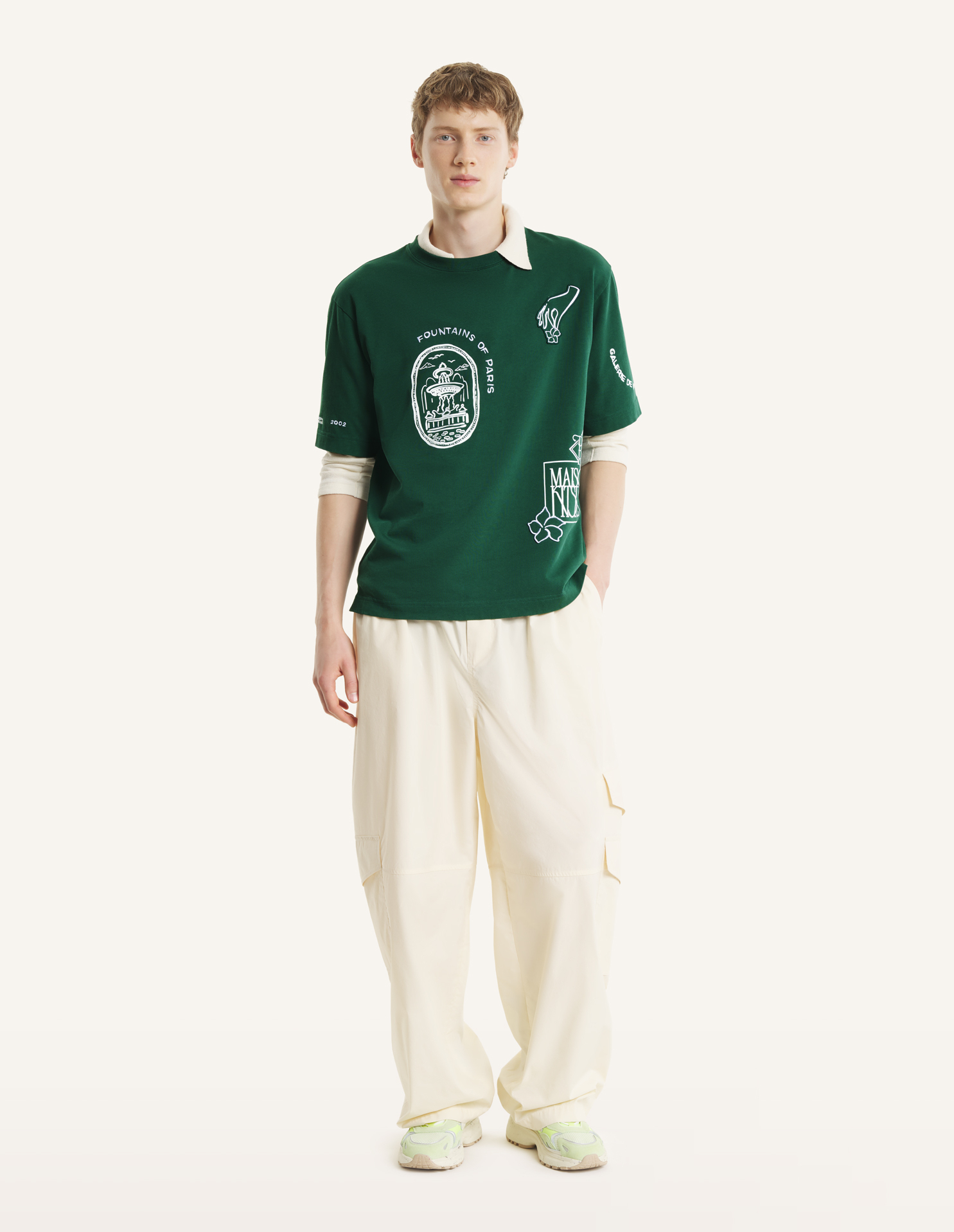 ART NOUVEAU STAMPS オーバーサイズ Tシャツ | Maison Kitsuné