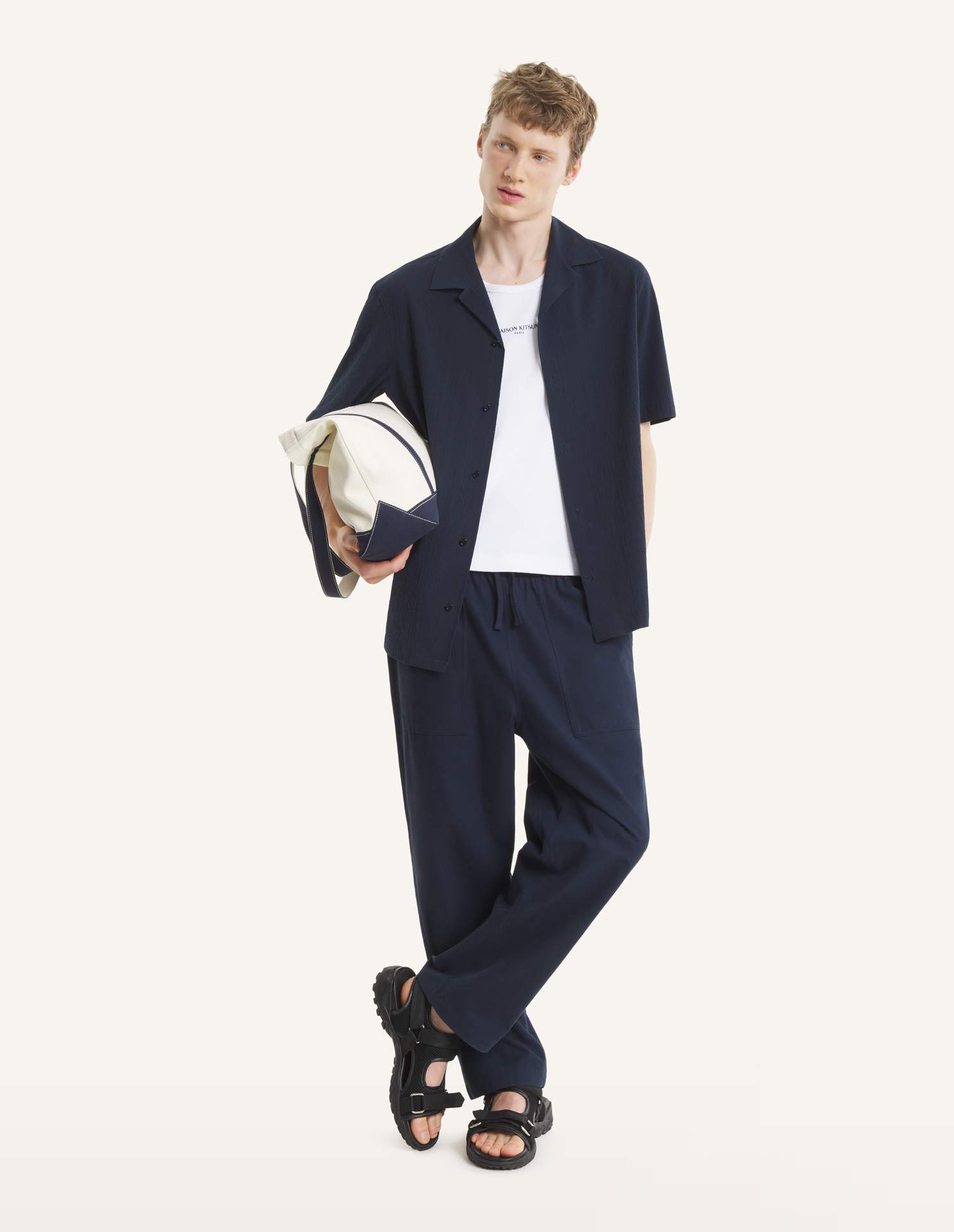 シアサッカー リゾート シャツ | Maison Kitsuné