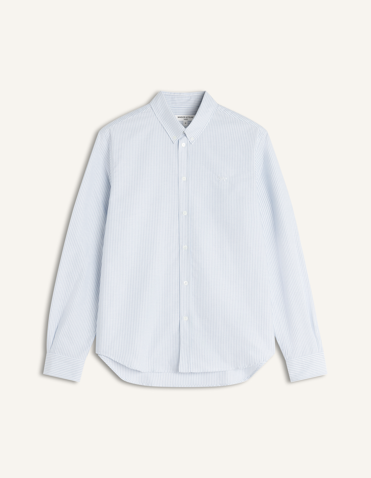 プロフィール フォックス ストライプ レギュラー シャツ | Maison Kitsuné