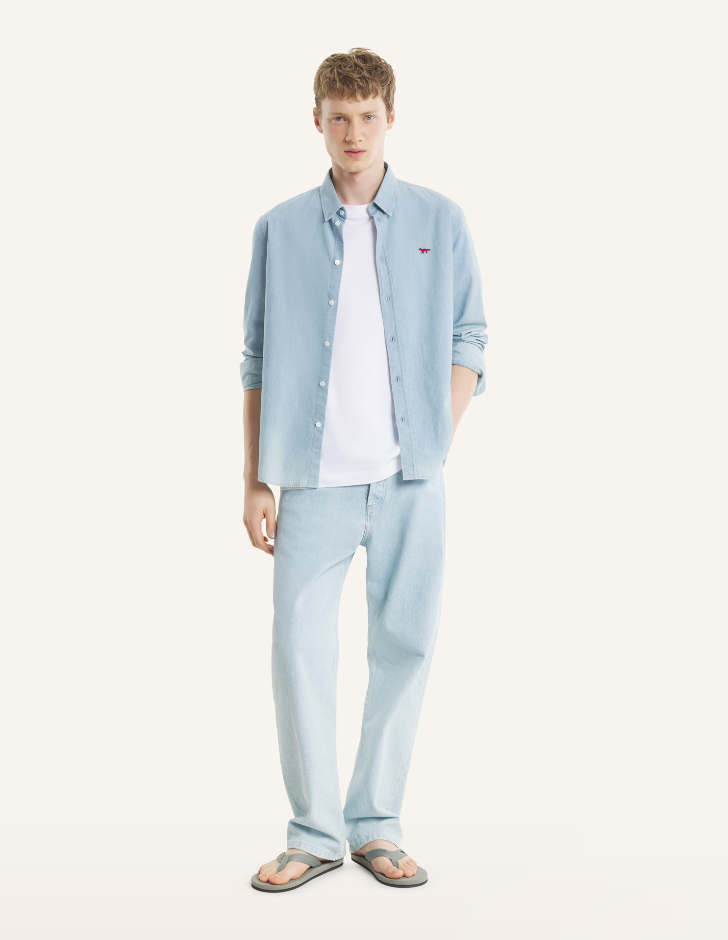 PROFILE FOX REGULAR SHIRT | Maison Kitsuné