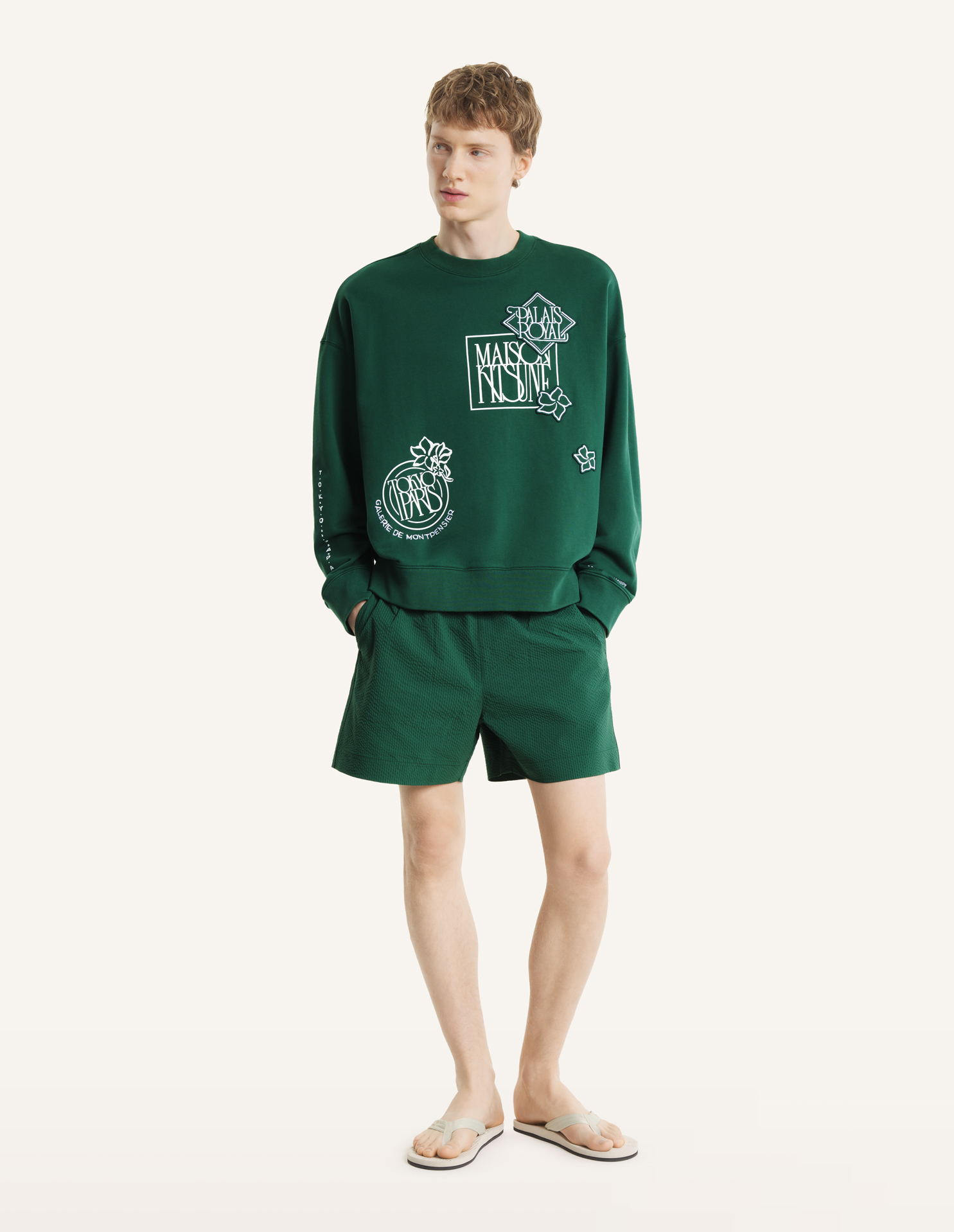シアサッカー スイムショーツ | Maison Kitsuné