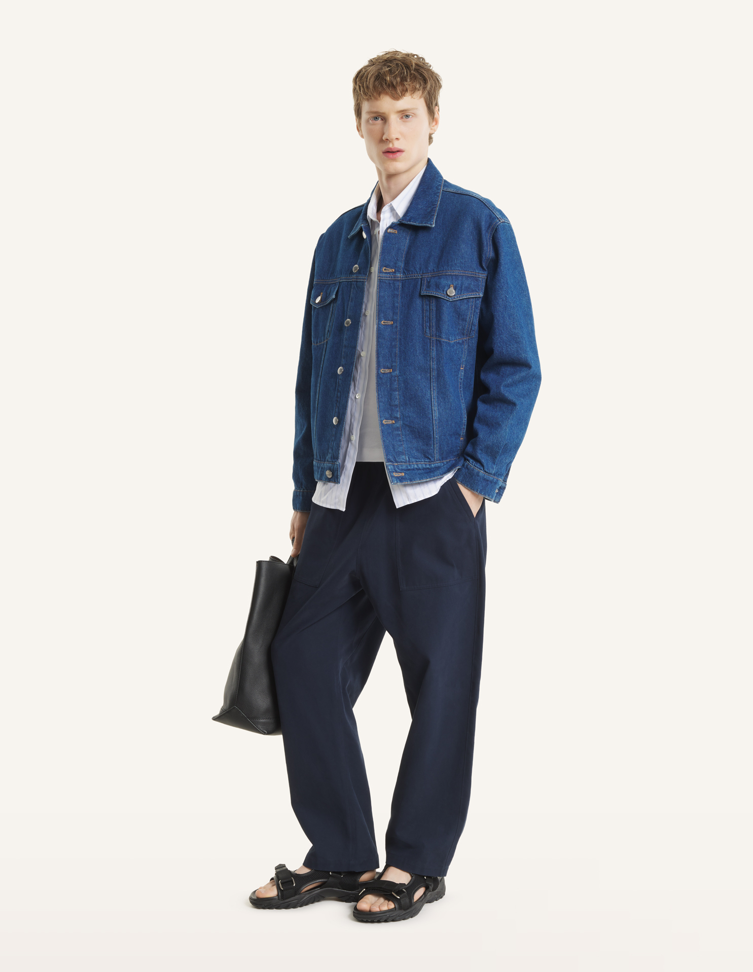 MAISON KITSUNE メゾンキツネ TRACKER JACKET トラッカーデニムジャケット インディゴ IM02137WW5015 デニム トラッカー ジャケット | Maison Kitsuné