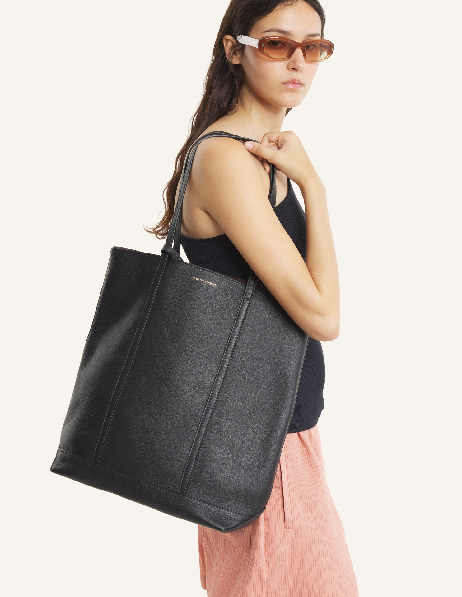 MAISON KITSUNÉ PARIS レザー トート | Maison Kitsuné