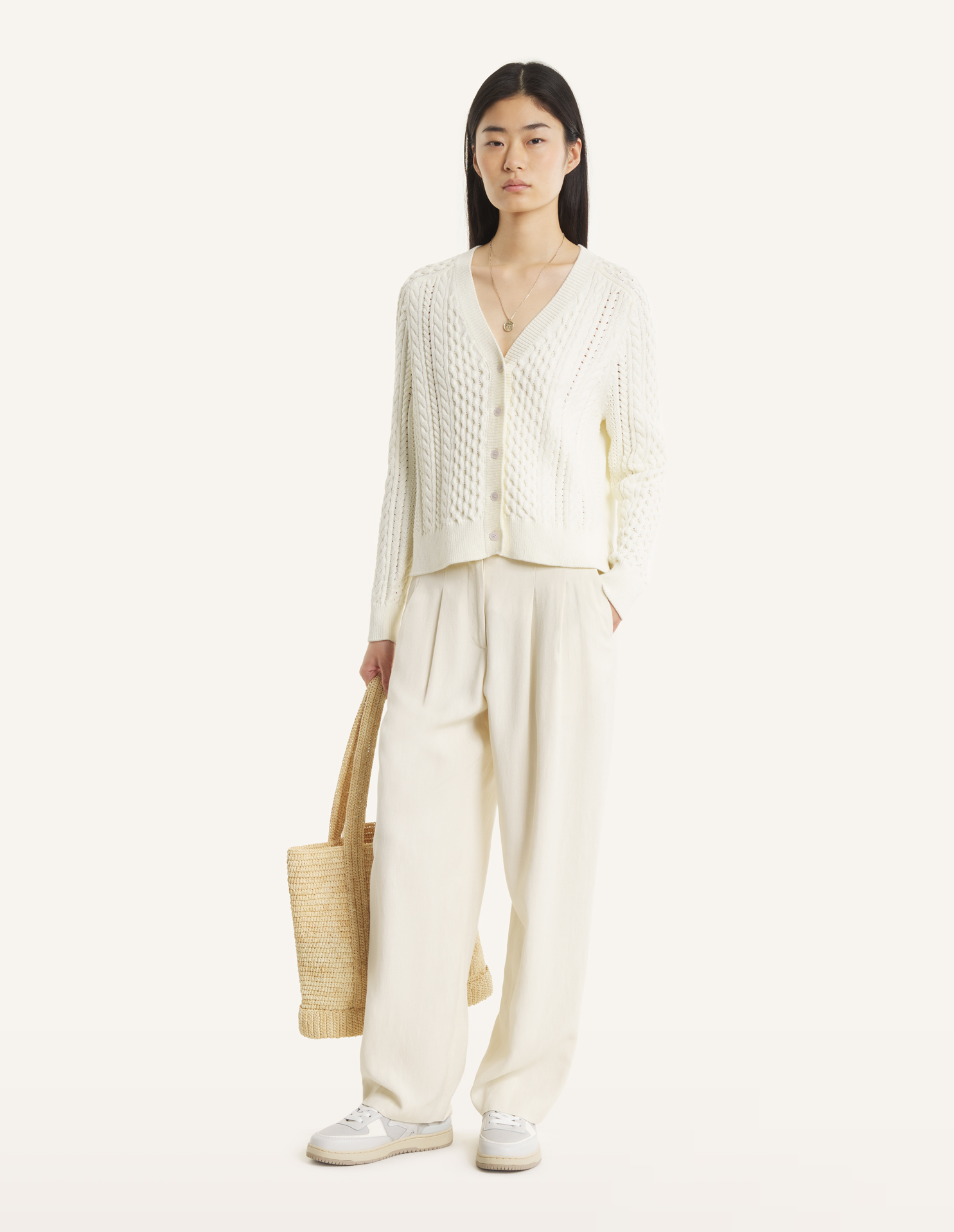 CABLE KNIT CARDIGAN | Maison Kitsuné