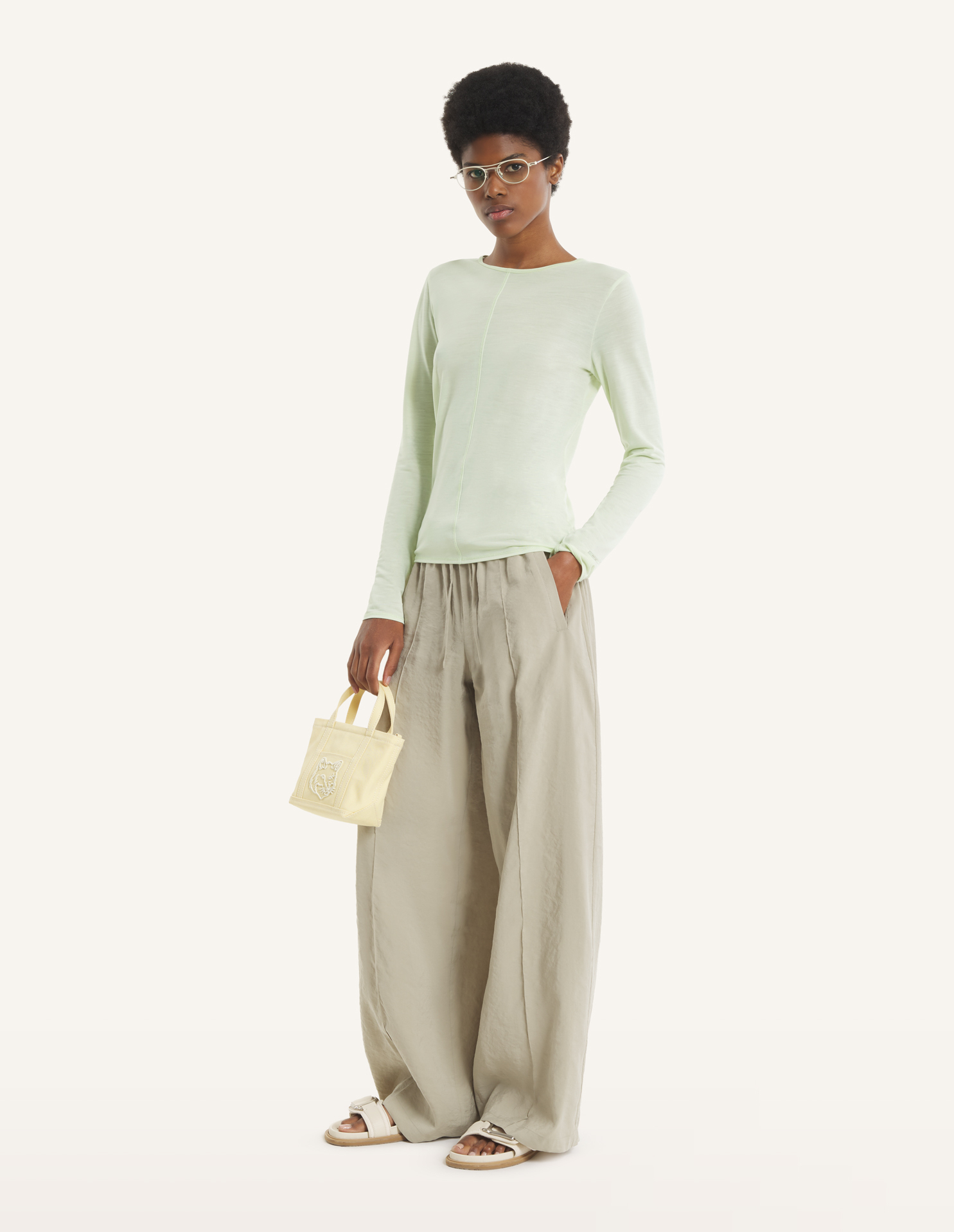 ロングスリーブ リヨセル トップ | Maison Kitsuné