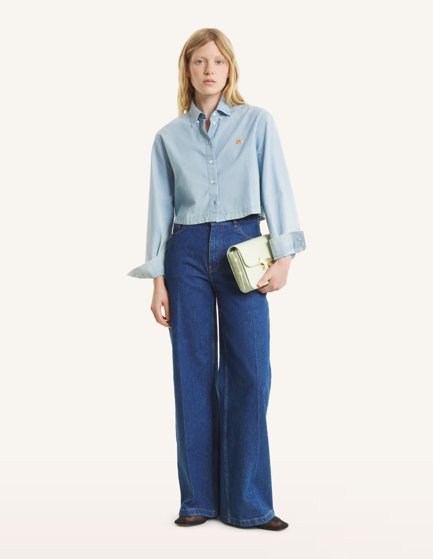 ワイドレッグ ジーンズ | Maison Kitsuné