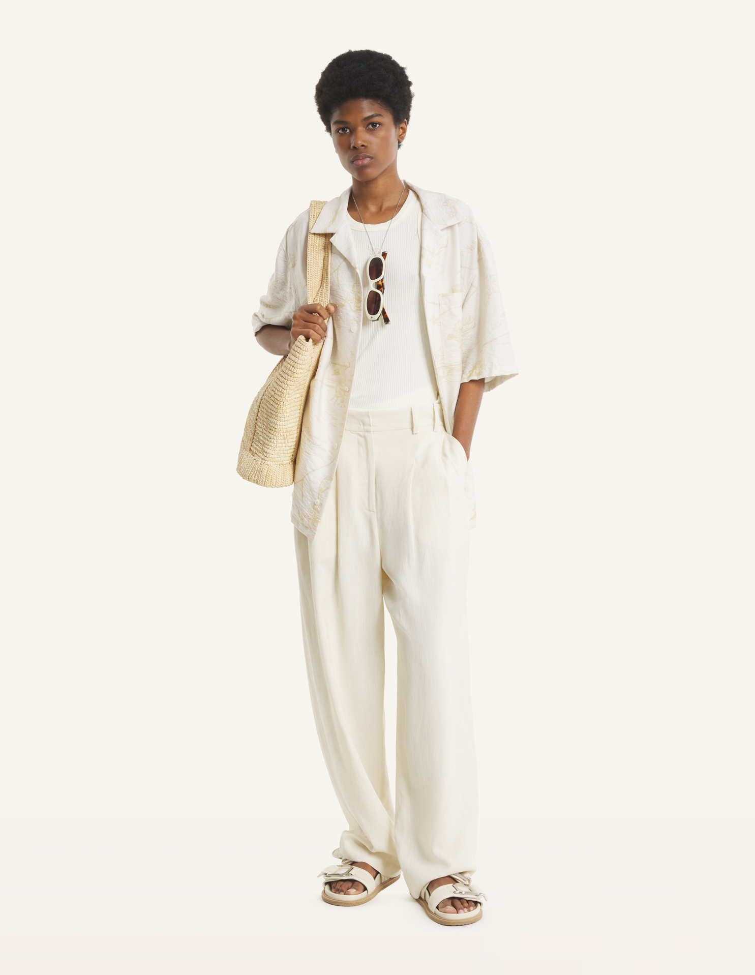 TAILORED PLEATED PANTS | Maison Kitsuné