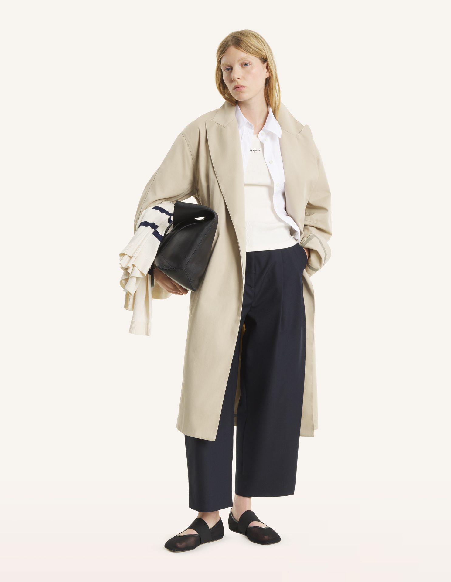 【ほぼ新品】Maison Kitsune WRAP COAT WRAP COAT | Maison Kitsuné