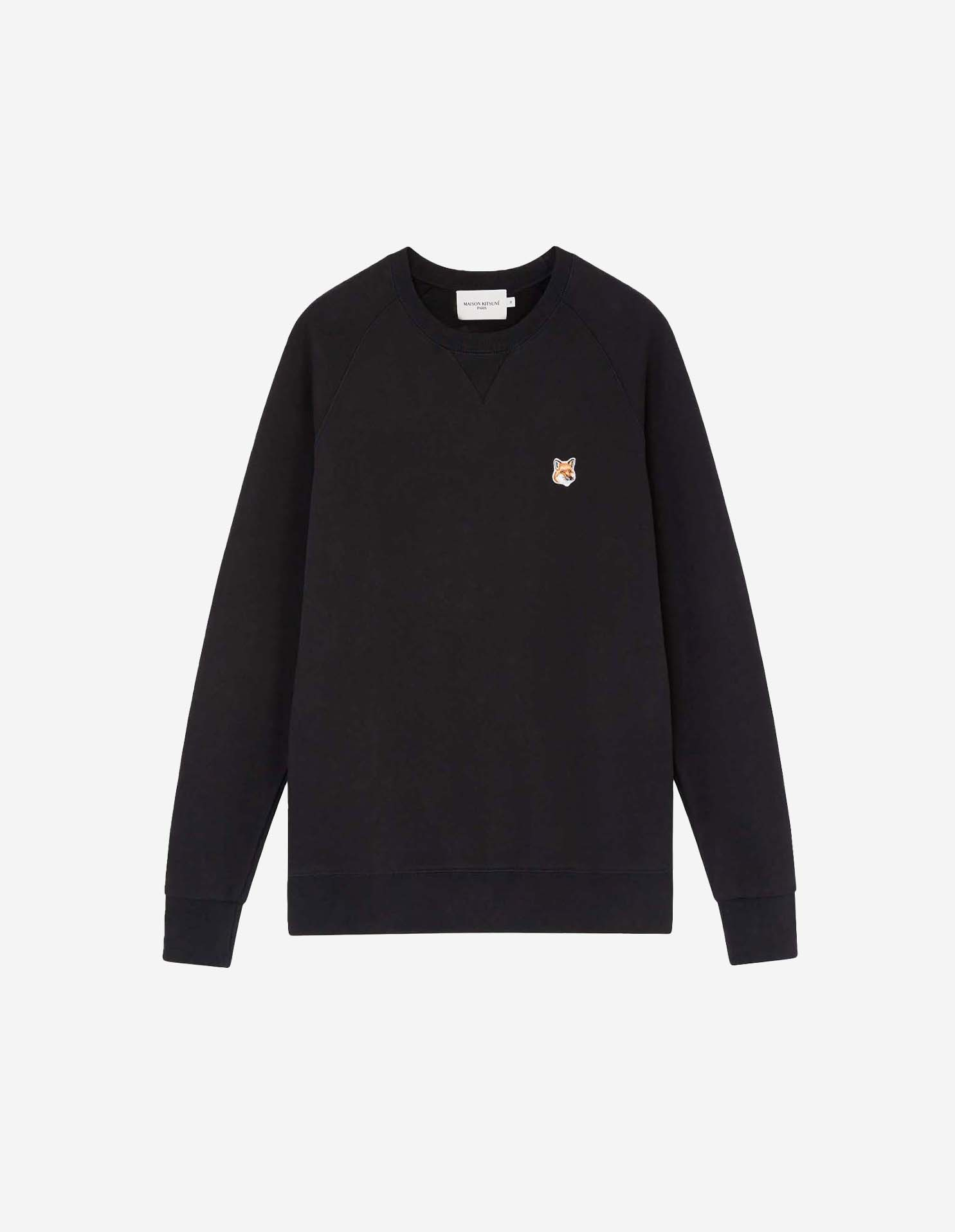 【ラスト1点】MAISON KITSUNÉ フォックスヘッド 長袖　ブラック M FOX HEAD PATCH CLASSIC SWEATSHIRT | Maison Kitsuné