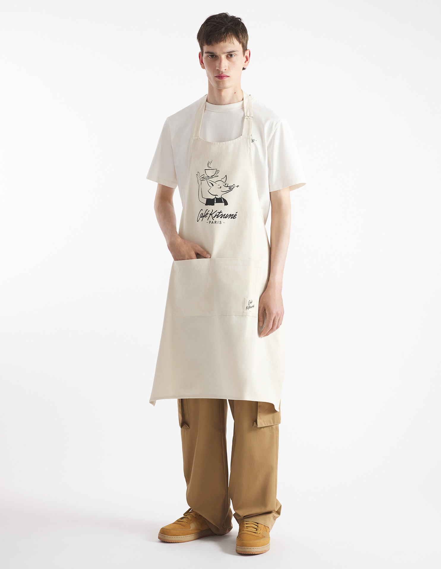カフェ キツネ バリスタフォックス エプロン | Maison Kitsuné