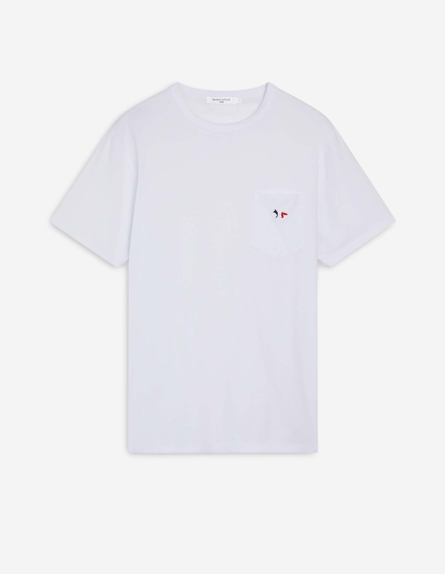 TRICOLOR FOX PATCH CLASSIC POCKET TEE-SHIRT | Maison Kitsuné