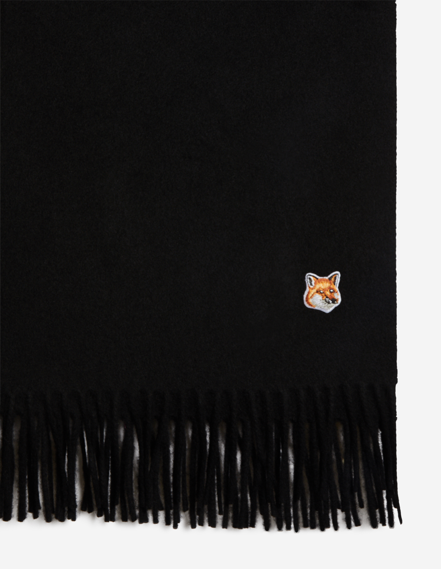 小物 Maison Kitsune FOX HEAD PATCH WOOL SCARF FOX HEAD PATCH WOOL SCARF | Maison Kitsuné