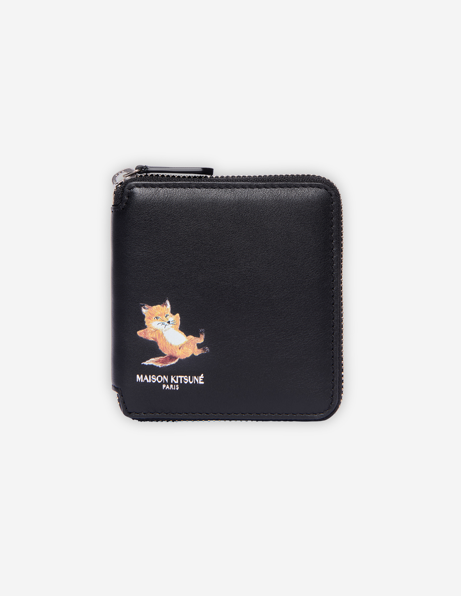 CHILLAX FOX SQUARE ZIPPED WALLET | Maison Kitsuné