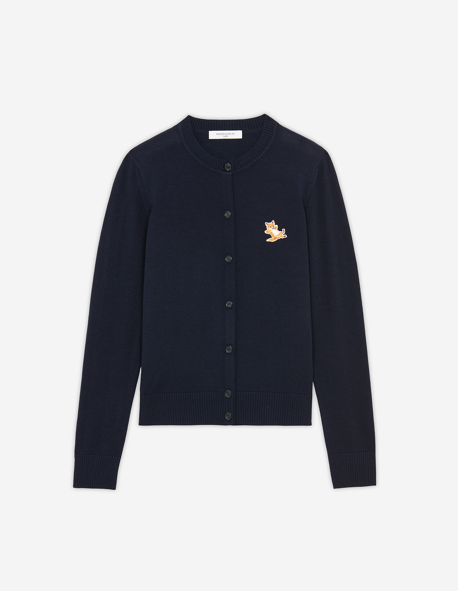 トップス FOX HEAD PATCH ADJUSTED CARDIGAN CHILLAX FOX PATCH ADJUSTED R-NECK CARDIGAN | Maison Kitsuné