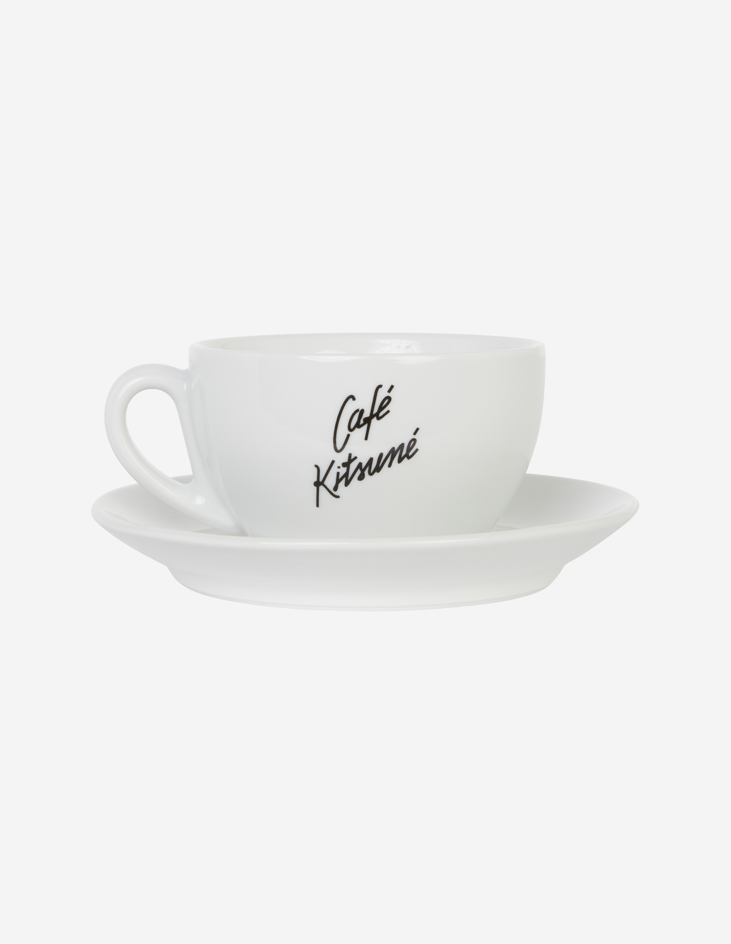 カフェ キツネ セラミック カップ アンド ソーサー M | Maison Kitsuné