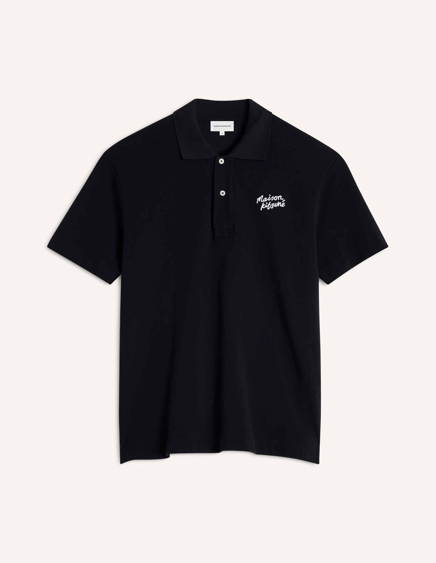 ポロシャツ Maison Kitsune FLARED SLEEVED POLO FINE RIBBED POLO | Maison Kitsuné