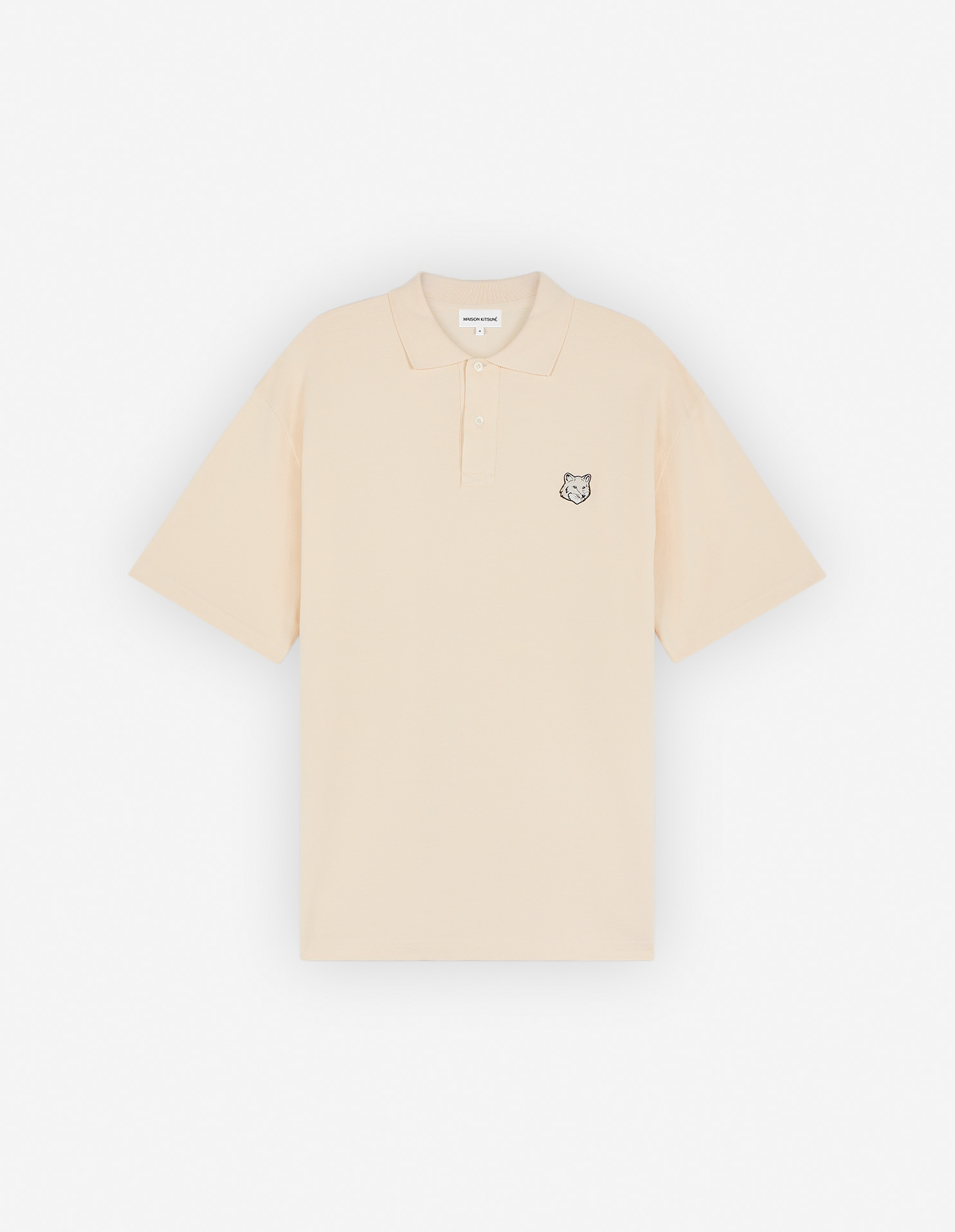 MAISON KITSUNE メンズポロシャツ オーバーサイズ MAISON KITSUNE（メゾン キツネ） ポロシャツ BOLD FOX HEAD PATCH