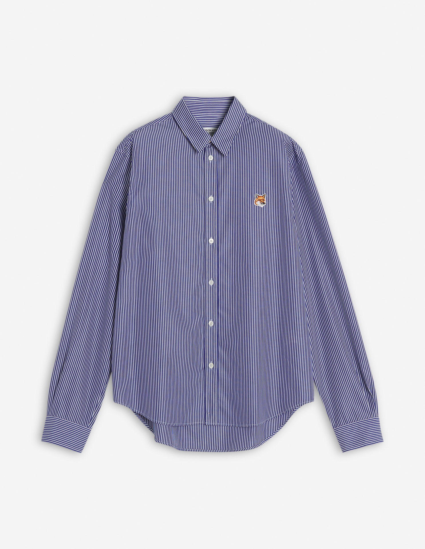 MAISON KITSUNÉ Mサイズ シャツ フォックスヘッドシャツ フォックスヘッド クラシック ストライプ シャツ | Maison Kitsuné