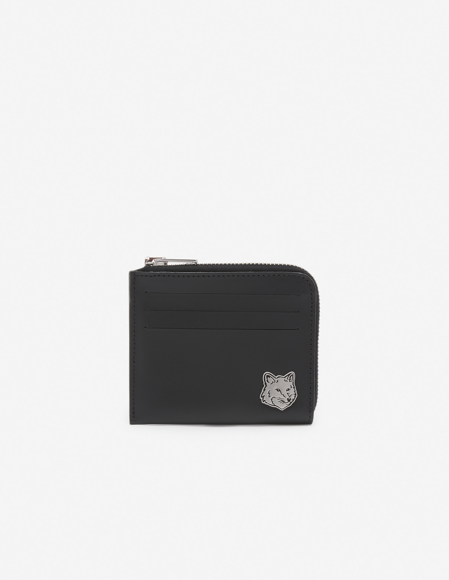 FOX HEAD ZIPPED CARDHOLDER | Maison Kitsuné