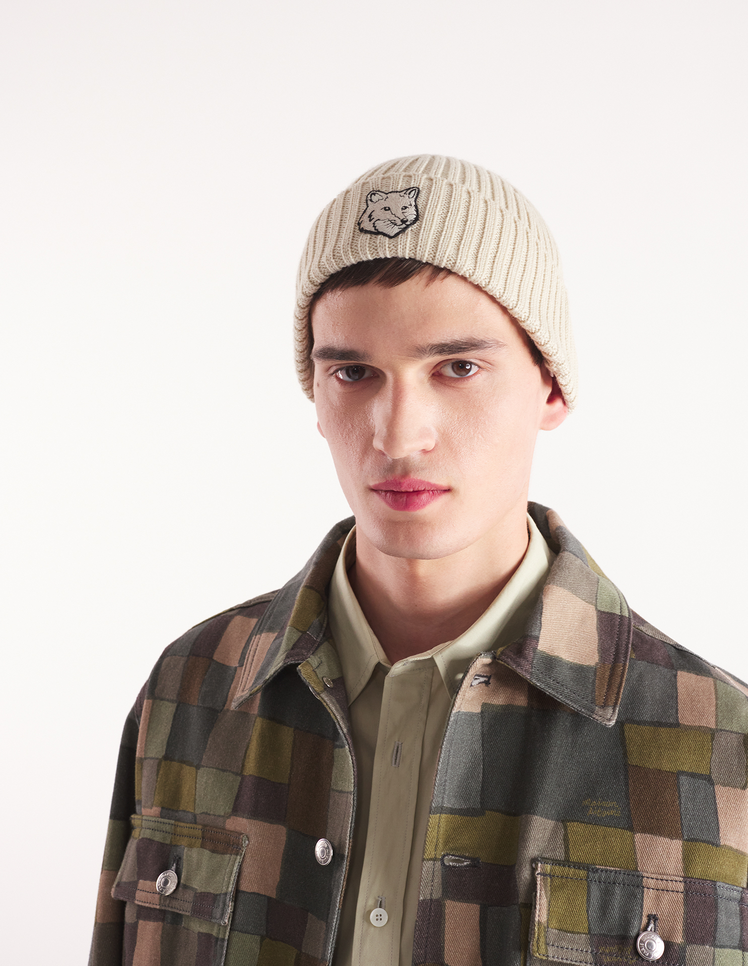 FOX HEAD BEANIE | Maison Kitsuné