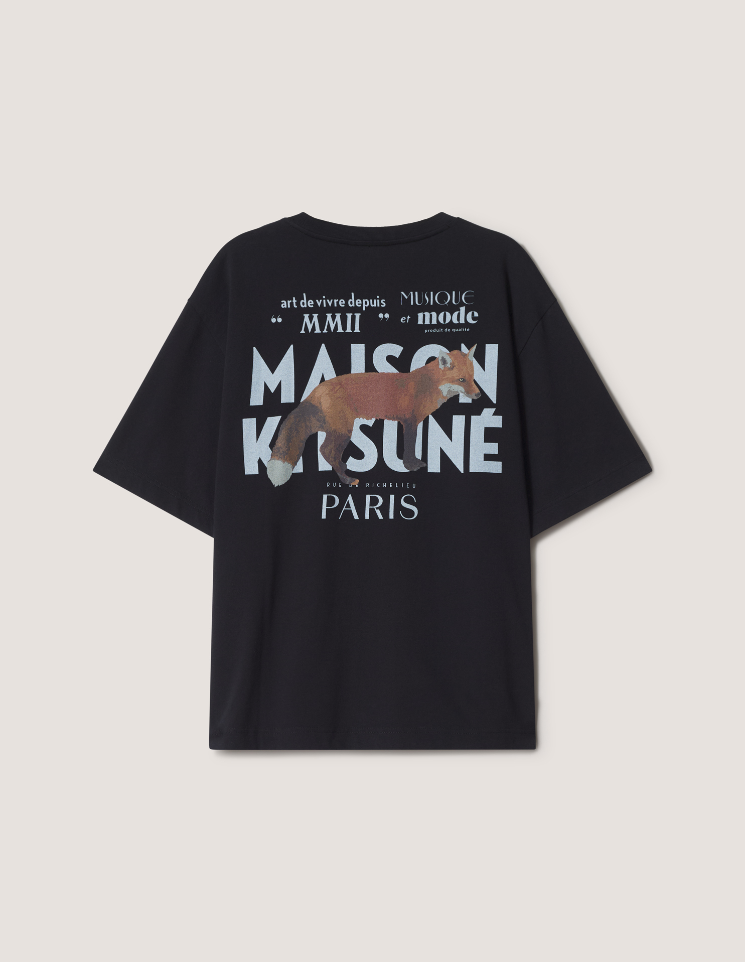 MMII PROFILE FOX OVERSIZE TEE-SHIRT | Maison Kitsuné