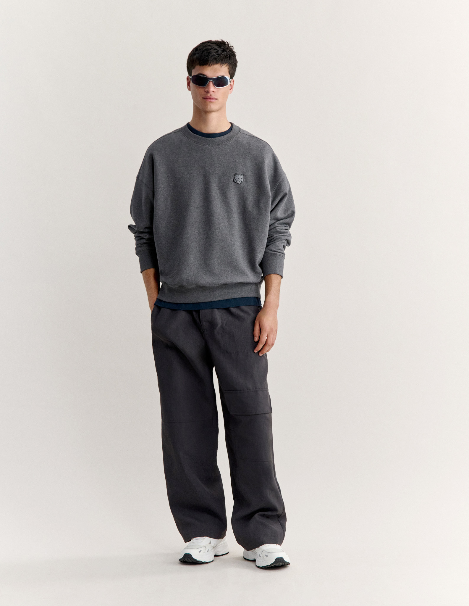 MessyRooftop スウェット FOX HEAD OVERSIZE SWEATSHIRT | Maison Kitsuné