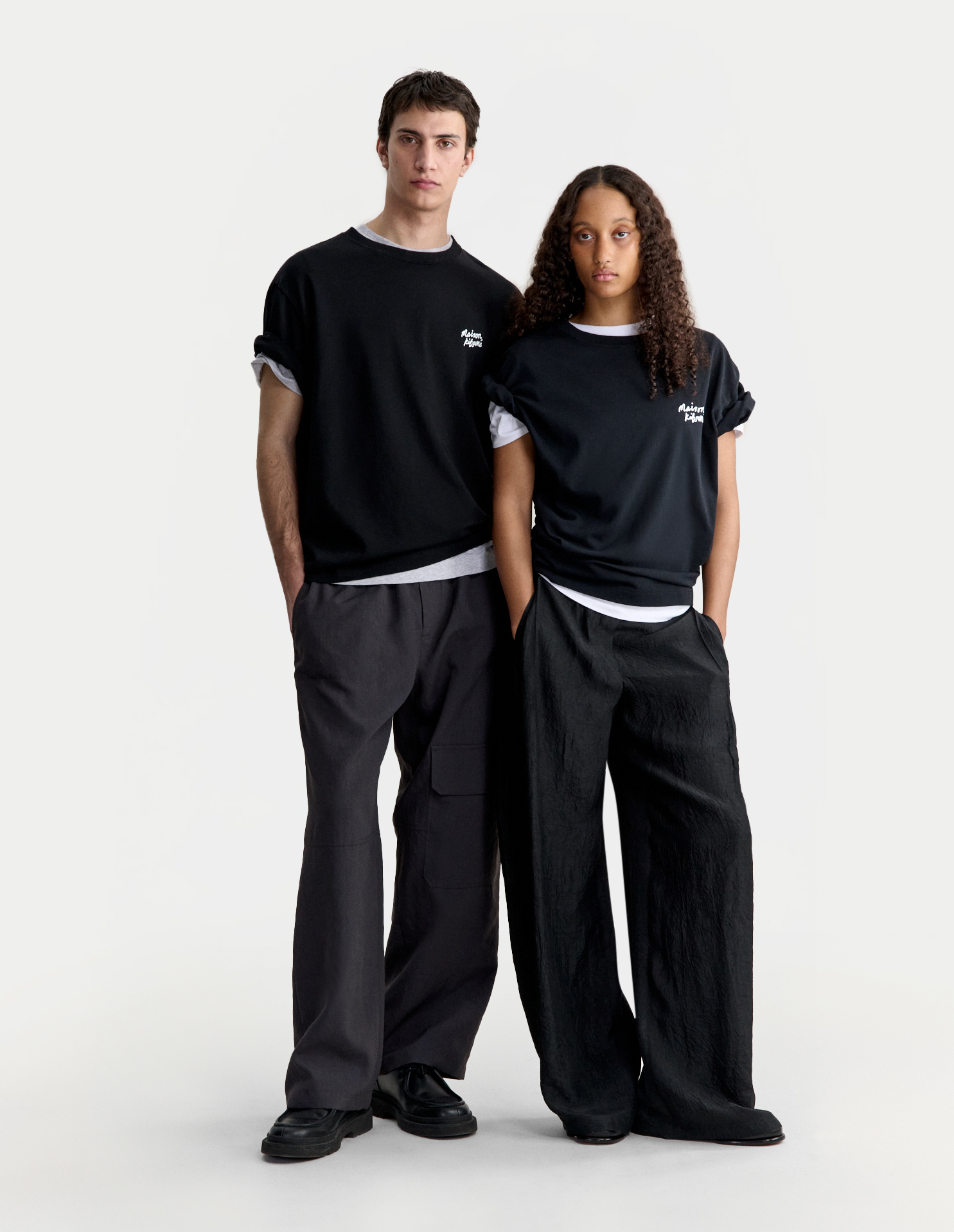 MAISON KITSUNE HANDWRITING OVERSIZE TEE-SHIRT | Maison Kitsuné
