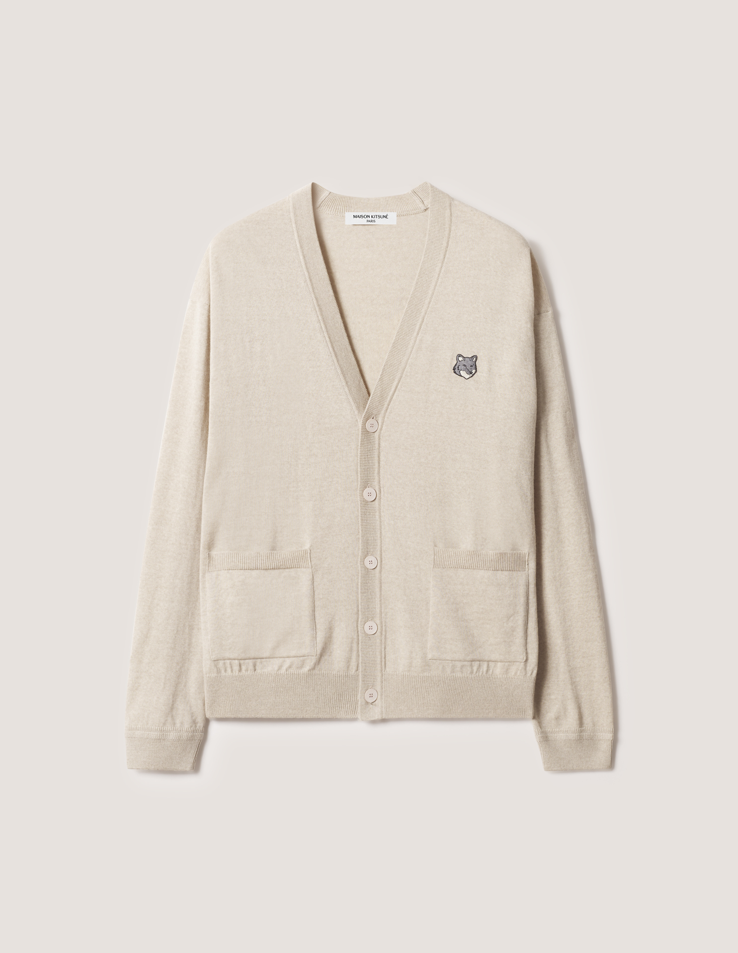 フォックスヘッド メリノ コンフォート カーディガン | Maison Kitsuné