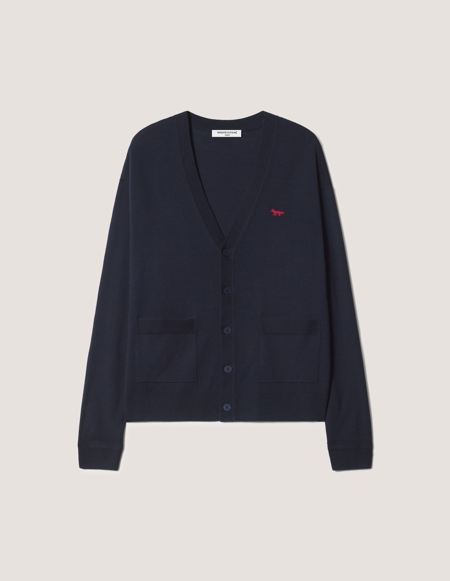 レッド プロフィール フォックス コンフォート カーディガン | Maison 