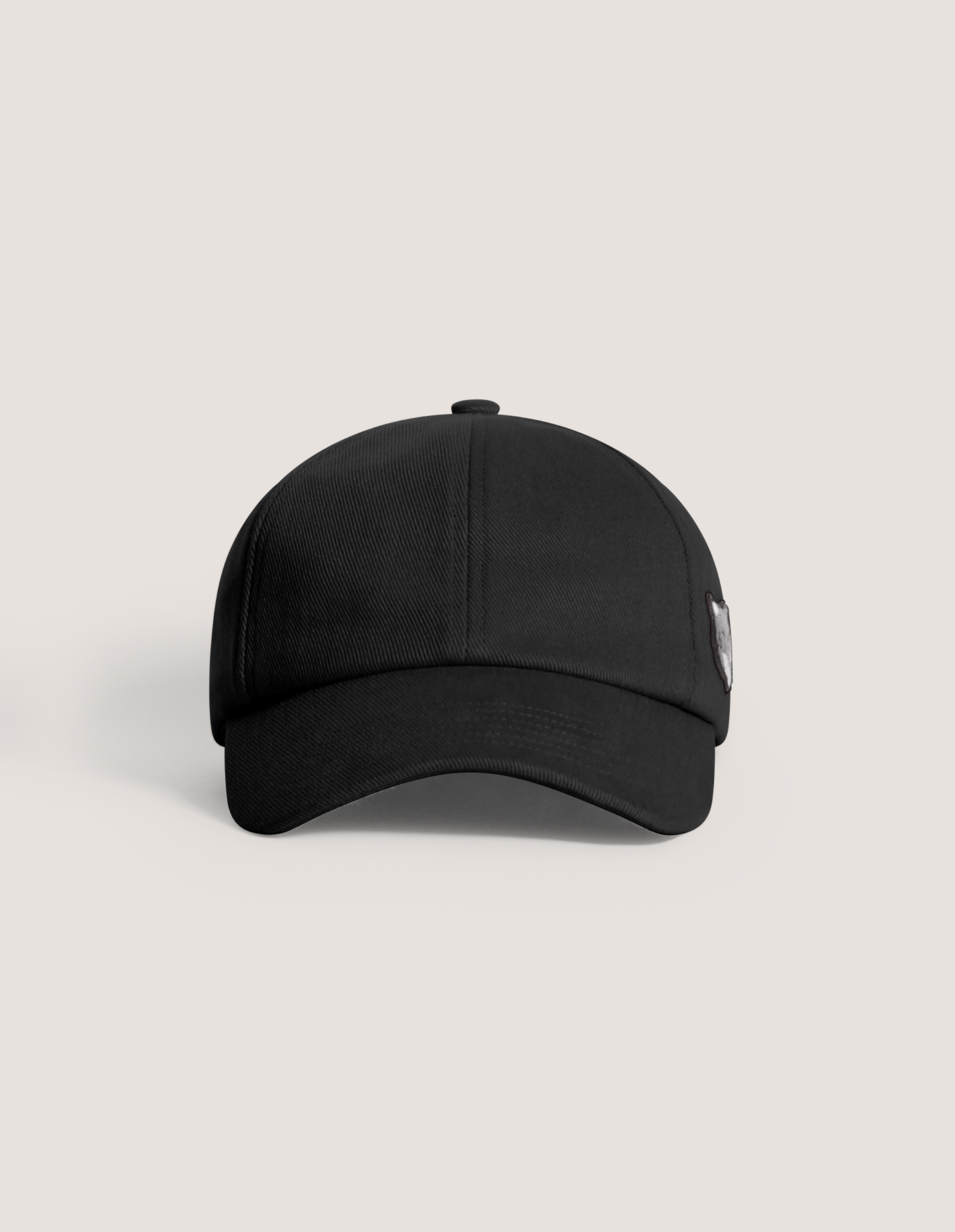 MAISON KITSUNÉ ダブルボールドフォックスヘッドキャップ ブラック ダブル フォックスヘッド キャップ | Maison Kitsuné