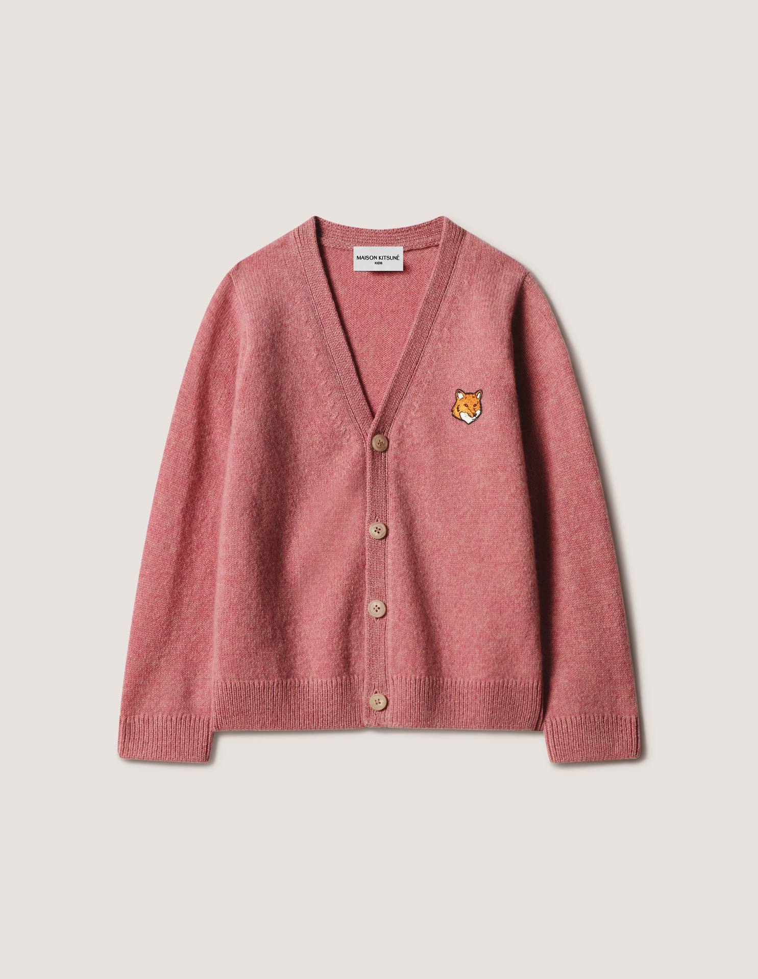 FOX HEAD KID CARDIGAN | Maison Kitsuné
