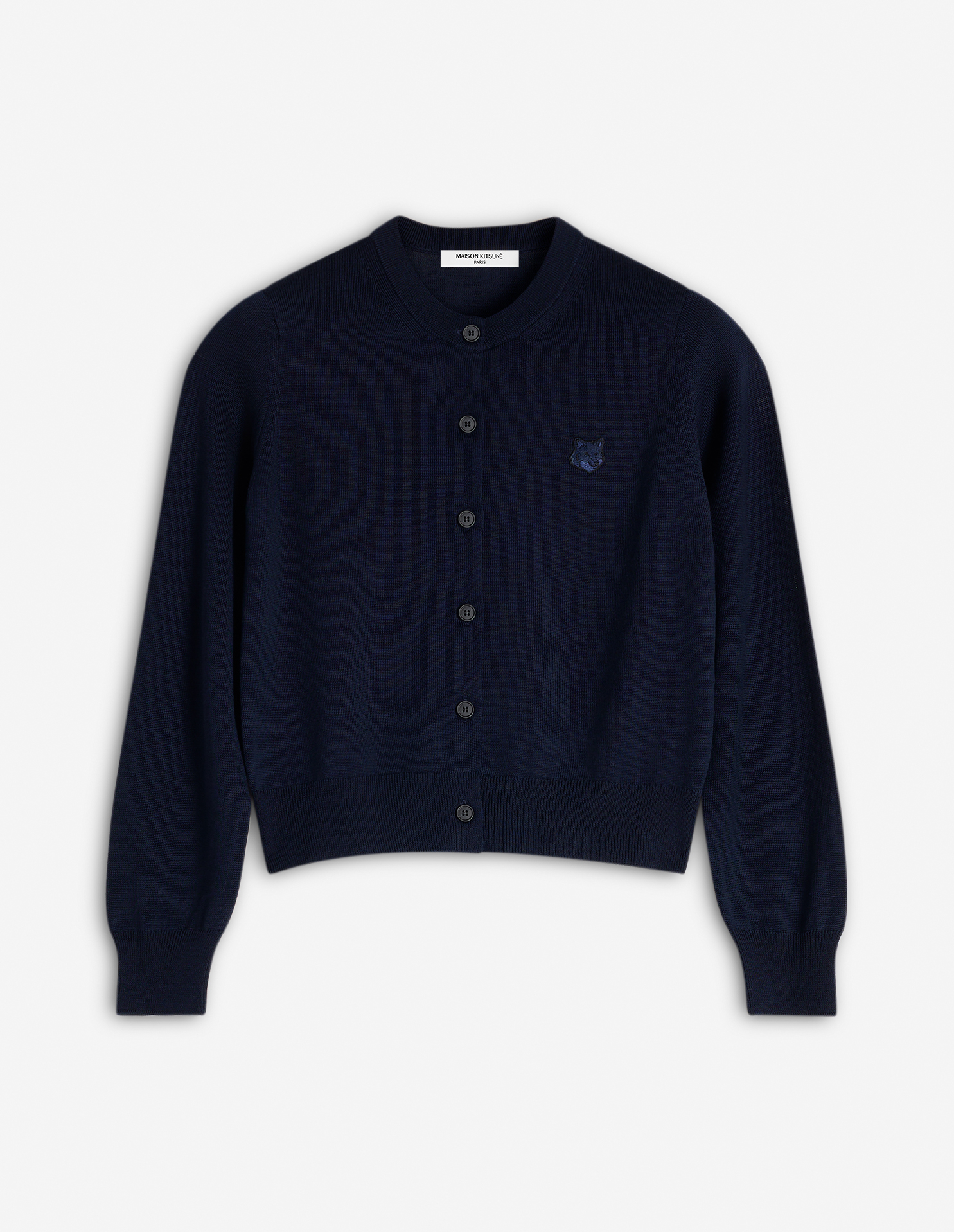 BOLD FOX HEAD PATCH REGULAR CARDIGAN | Maison Kitsuné