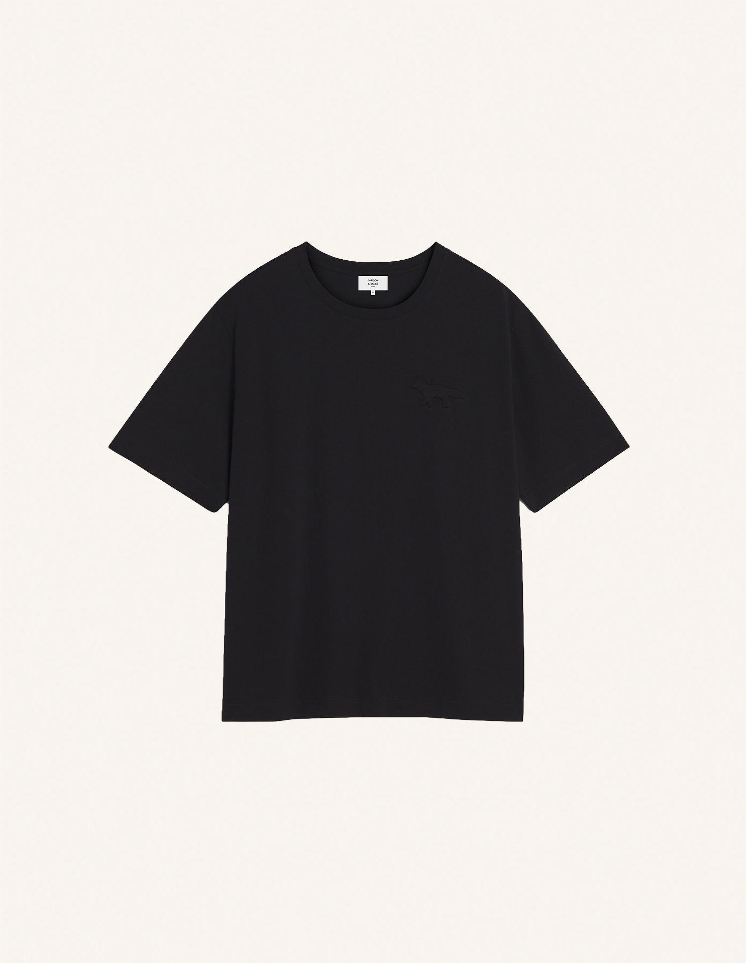 EMBOSSED PROFILE FOX OVERSIZE TEE-SHIRT | Maison Kitsuné