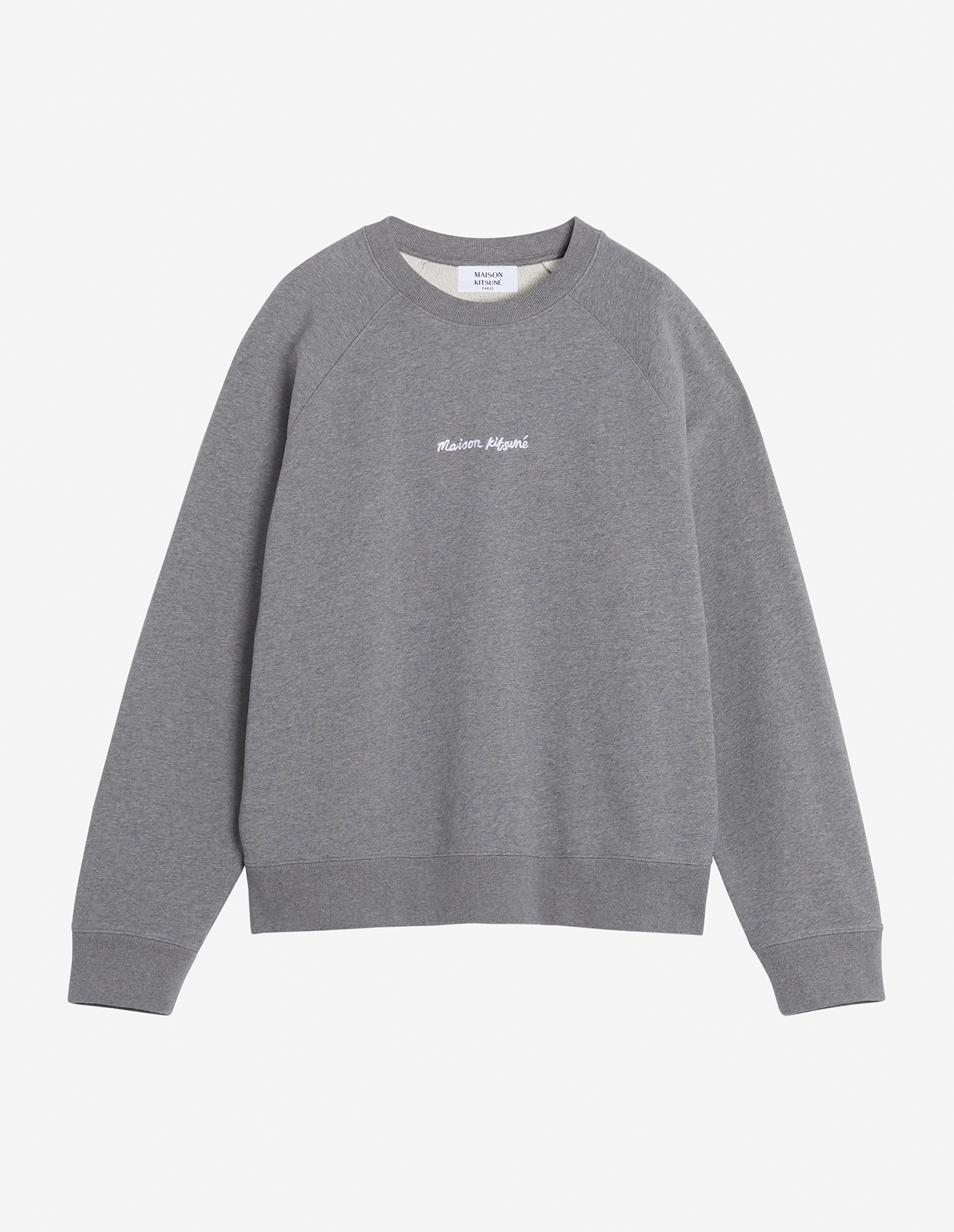 MAISON KITSUNE EMBROIDERY OVERSIZE RAGLAN SWEATSHIRT | Maison Kitsuné