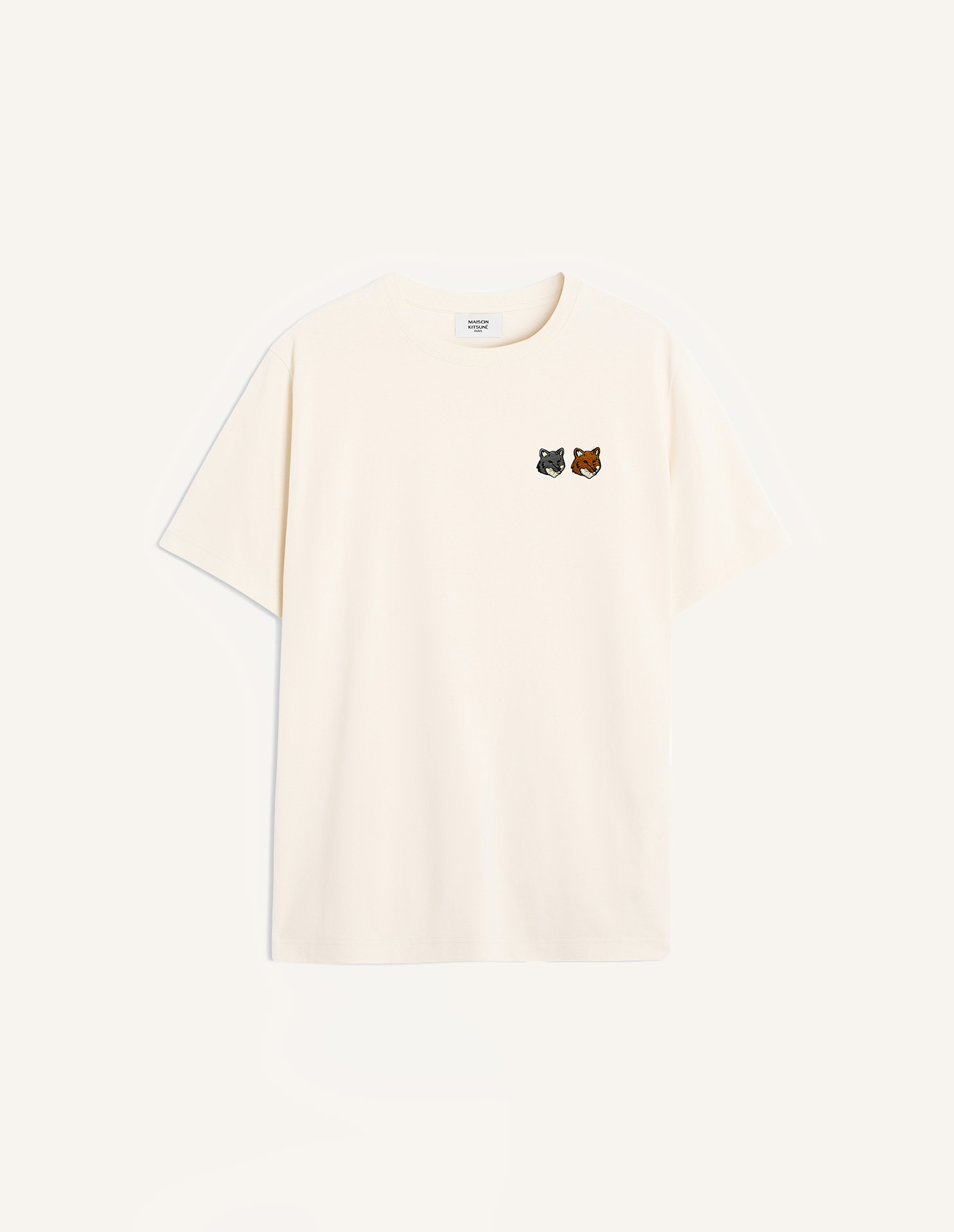 DOUBLE FOX HEAD COMFORT TEE-SHIRT | Maison Kitsuné