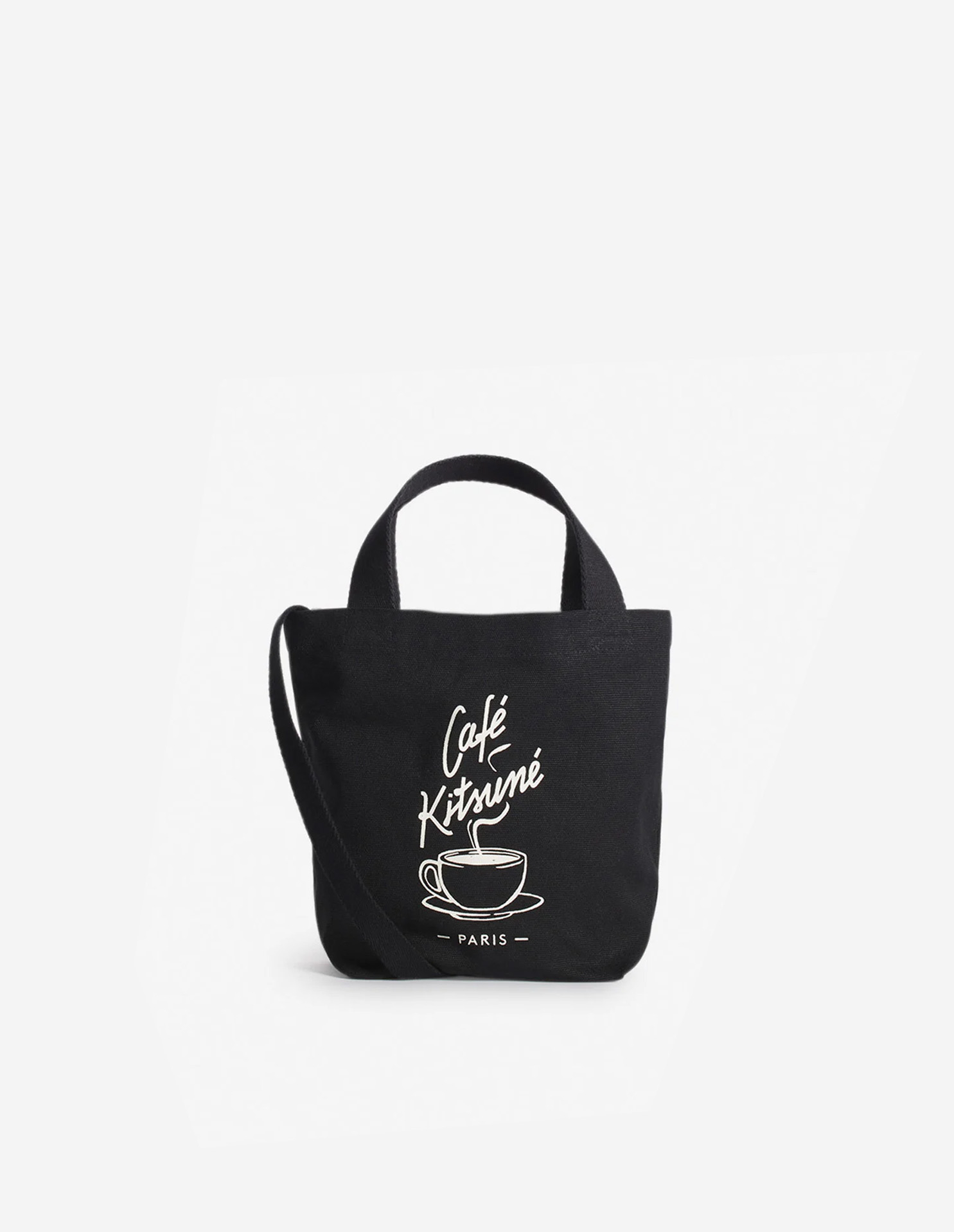 CAFE KITSUNE COFFEE CUP MINI TOTE BAG | Maison Kitsuné