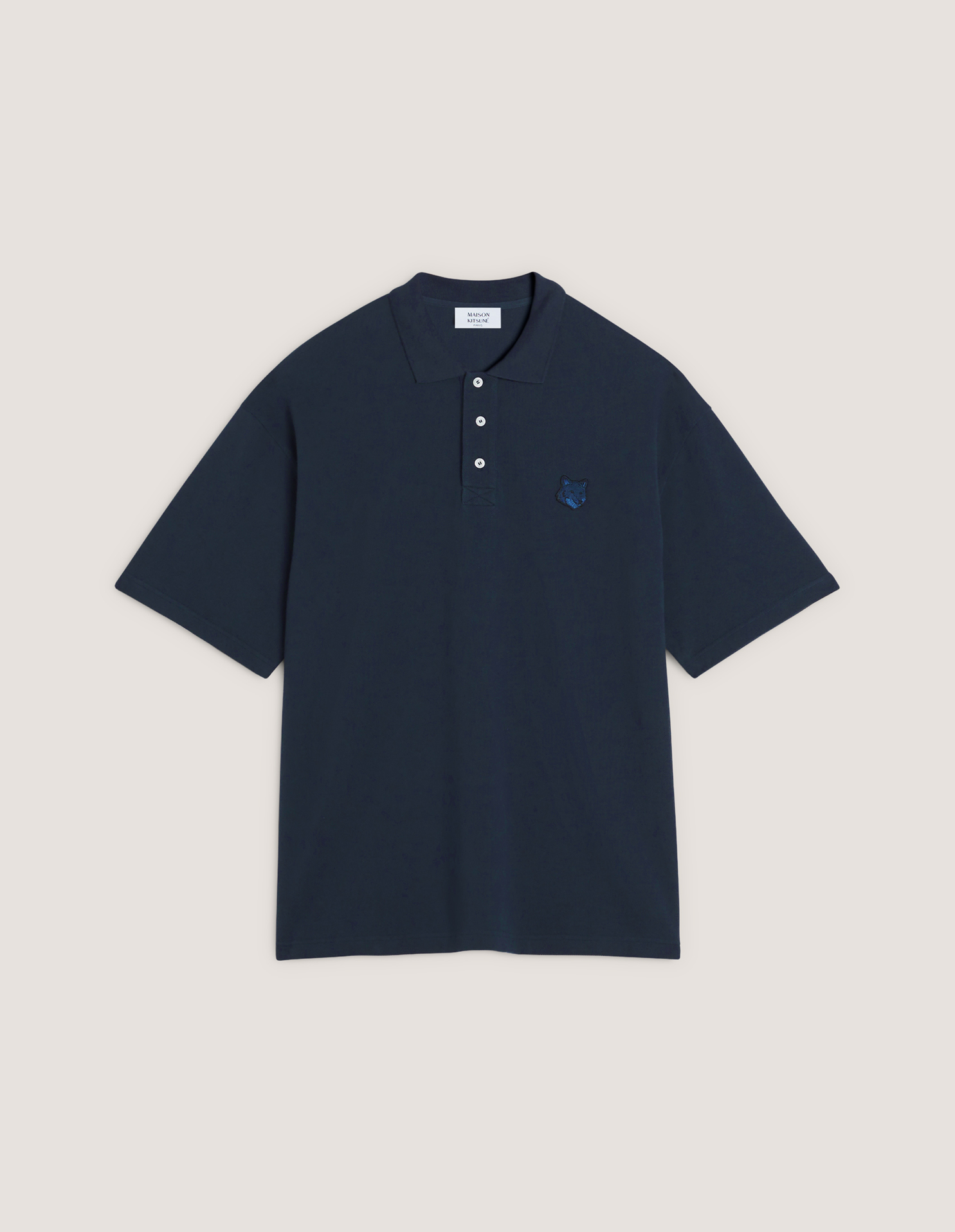 FOX HEAD OVERSIZE POLO | Maison Kitsuné